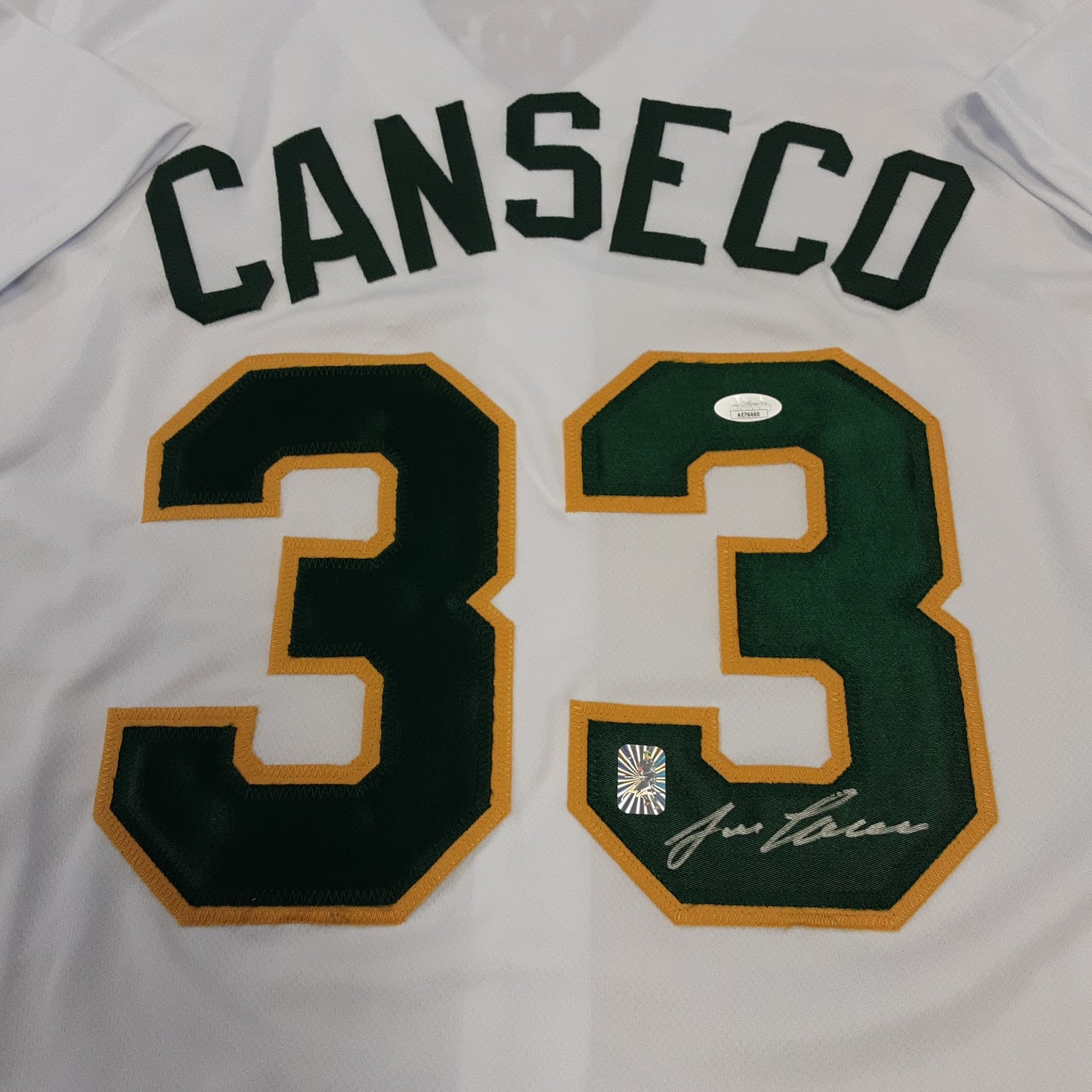 Jose Canseco Authentic Signed Pro Style Jersey Autographed JSA R1
