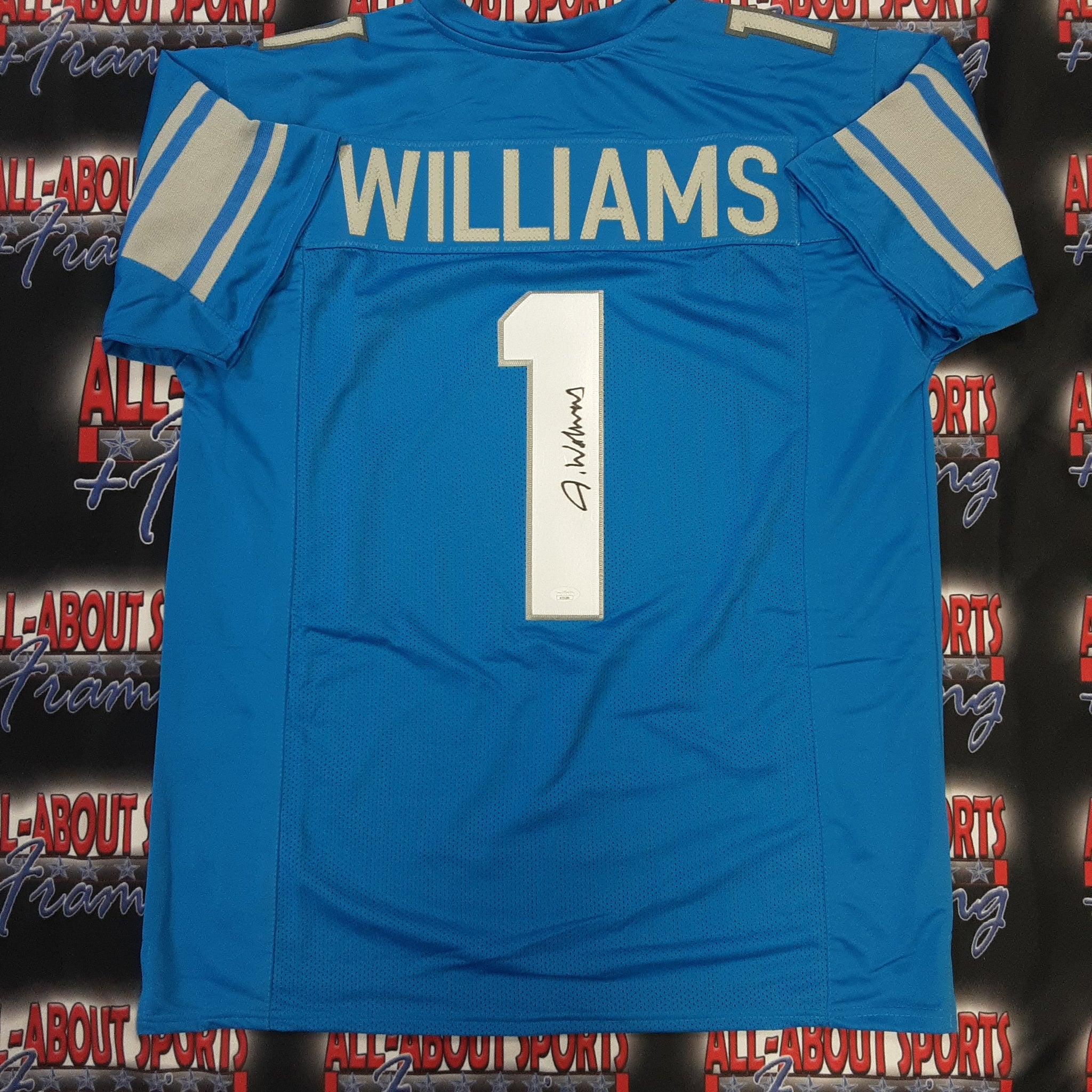 Jameson Williams Authentic Signed Pro Style Jersey Autographed JSA-