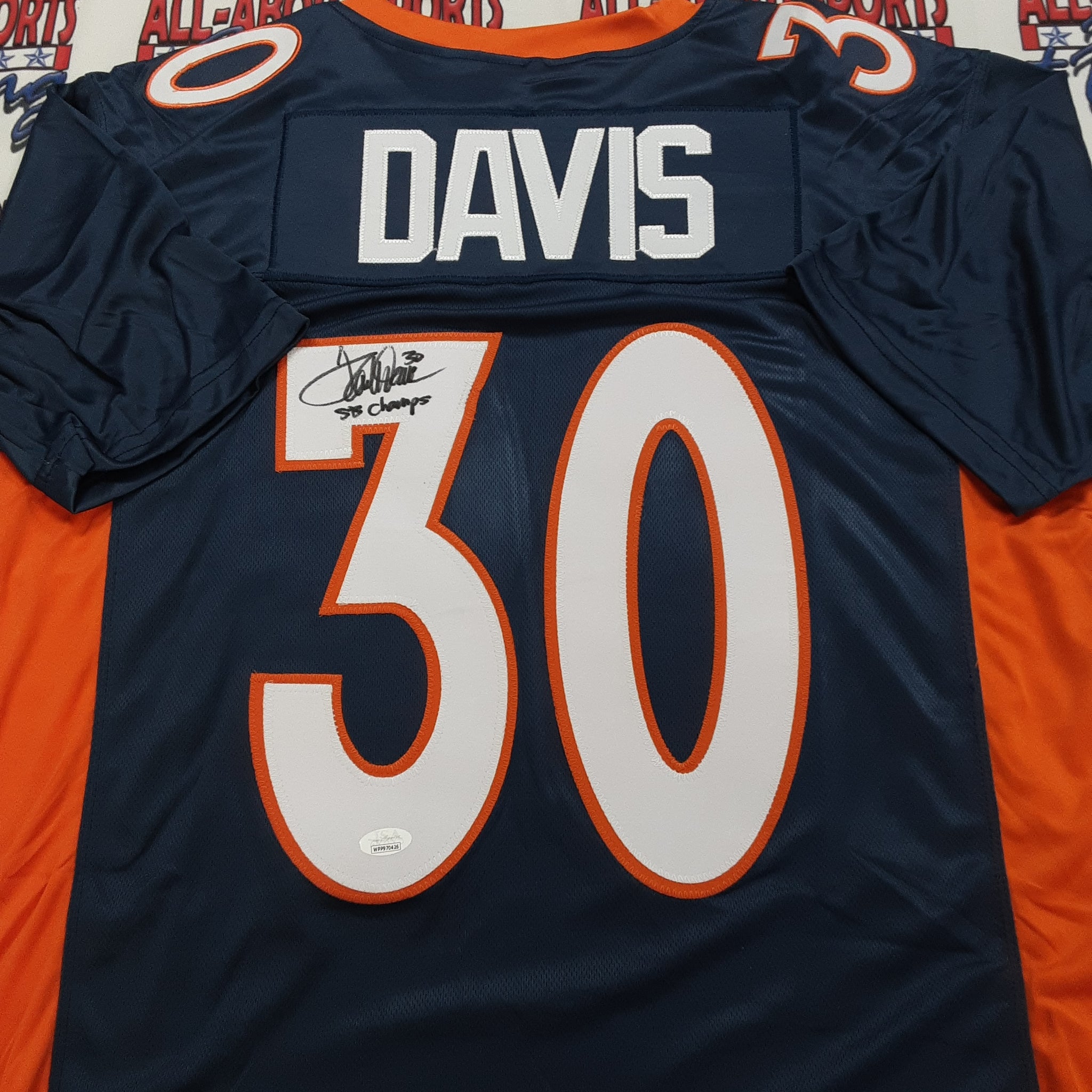 Terrell Davis Authentic Signed & Inscribed Pro Style Jersey Autographed JSA-