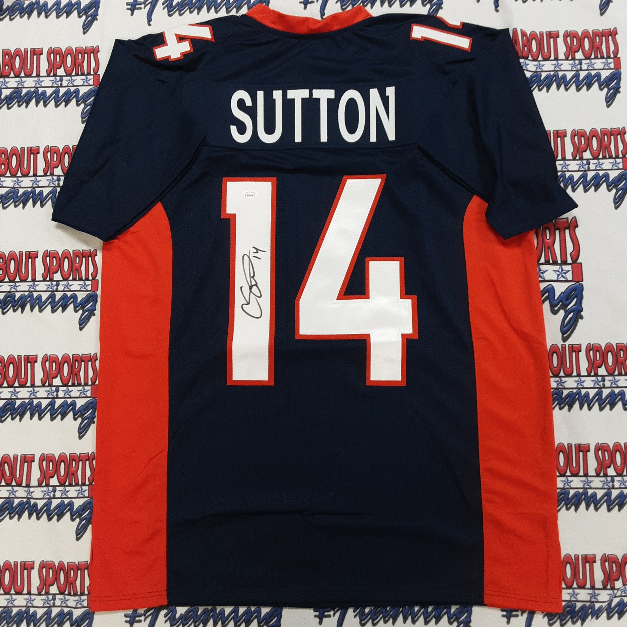 JUSTIN SIMMONS SIGNED CUSTOM WHITE PRO STYLE AUTOGRAPHED JERSEY PSA CO –  JAG Sports Marketing