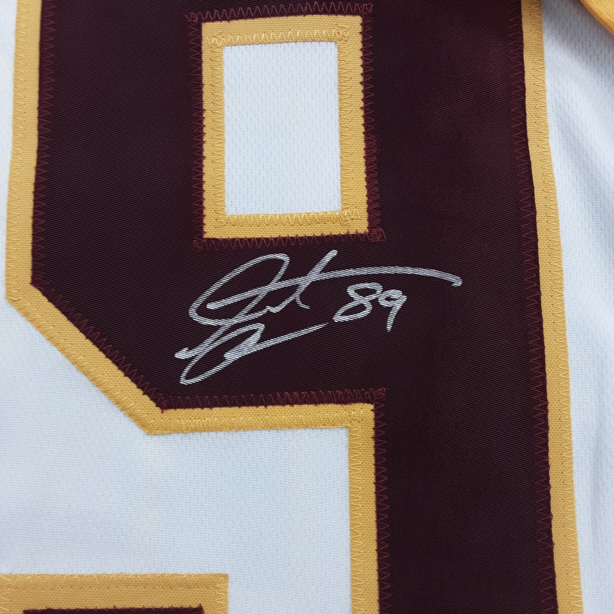 Santana Moss Authentic Signed Pro Style Jersey Autographed JSA-