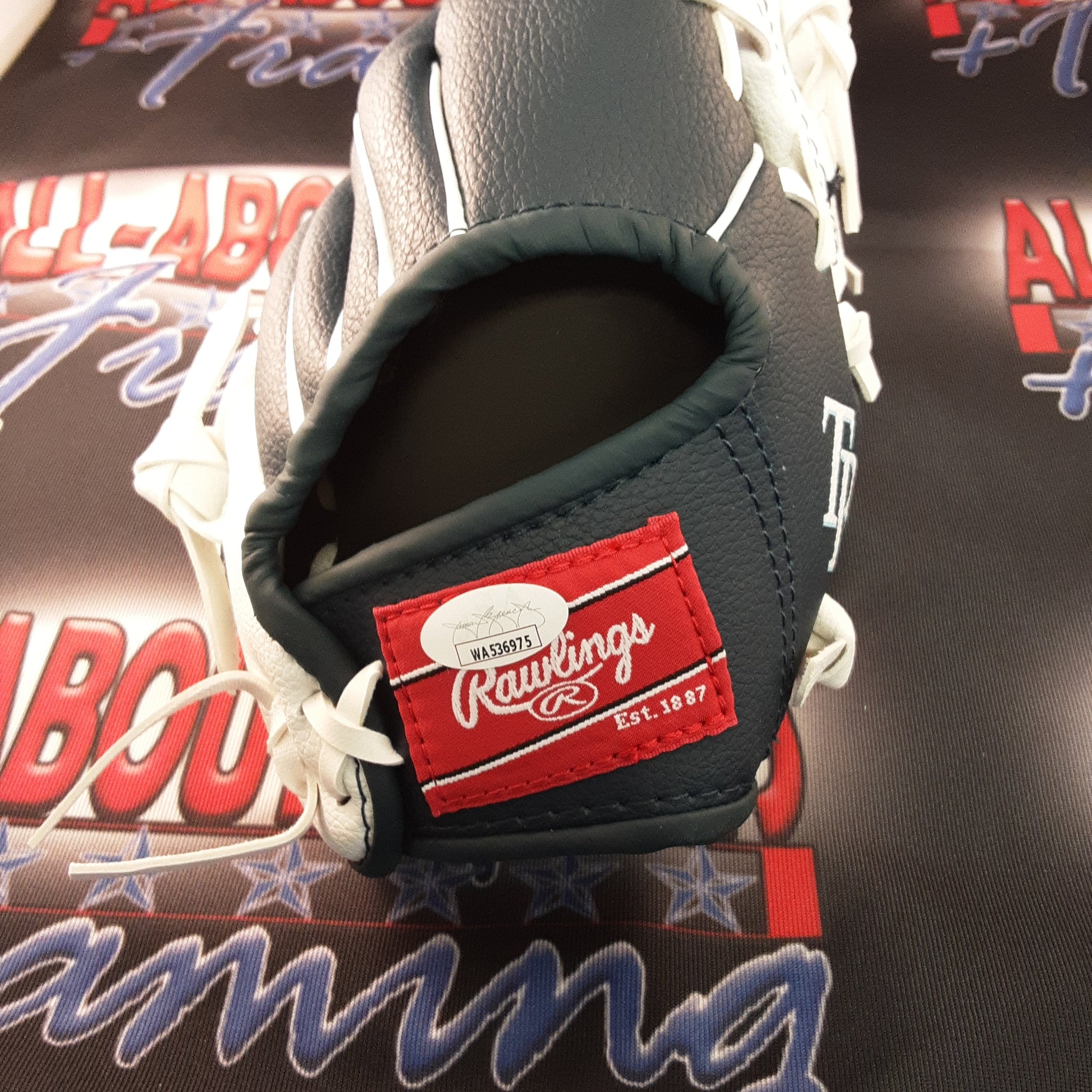 Kevin Kiermaier Replica Signed Baseball Glove Autographed JSA-