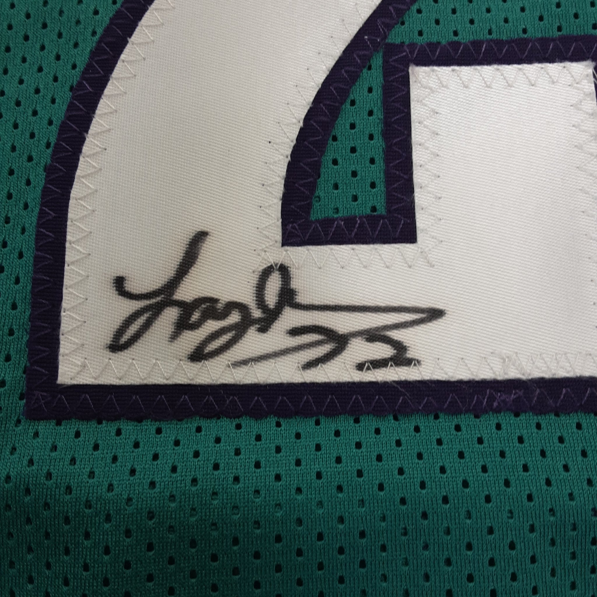 Larry Johnson Authentic Signed Pro Style Jersey Autographed JSA-