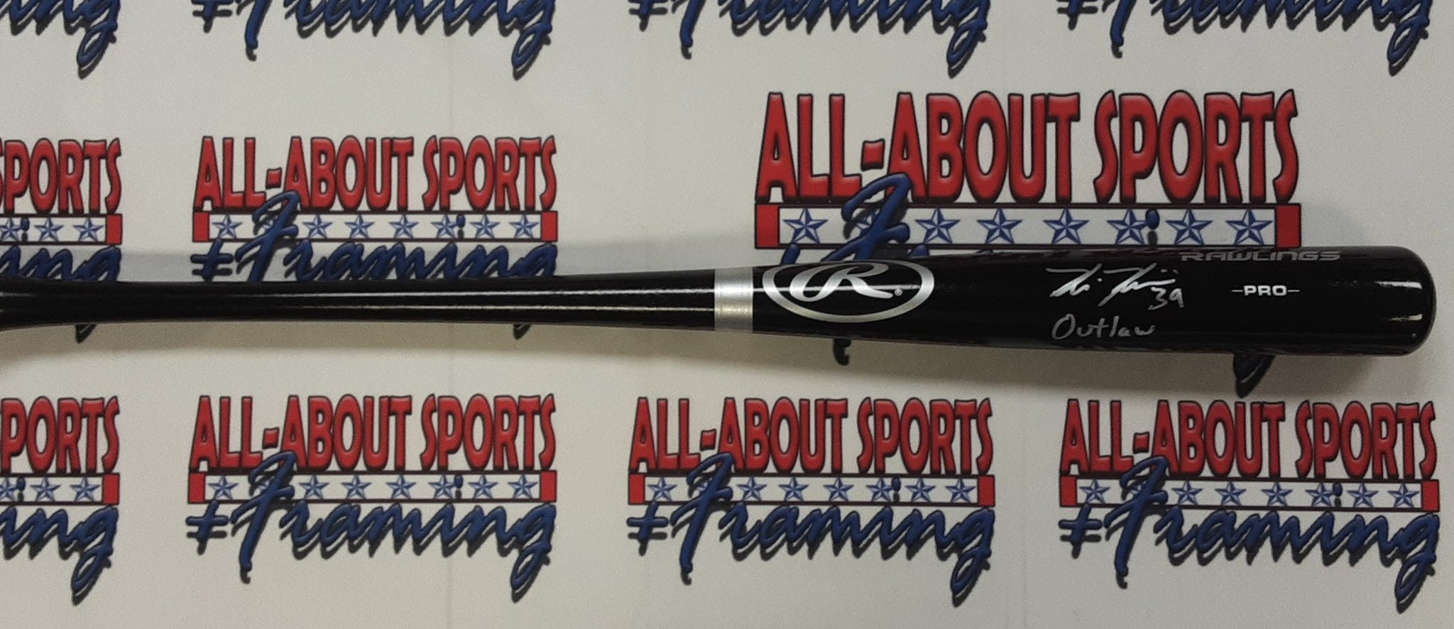 Kevin Kiermaier Authentic Signed Pro Style Baseball Bat Autographed JSA-