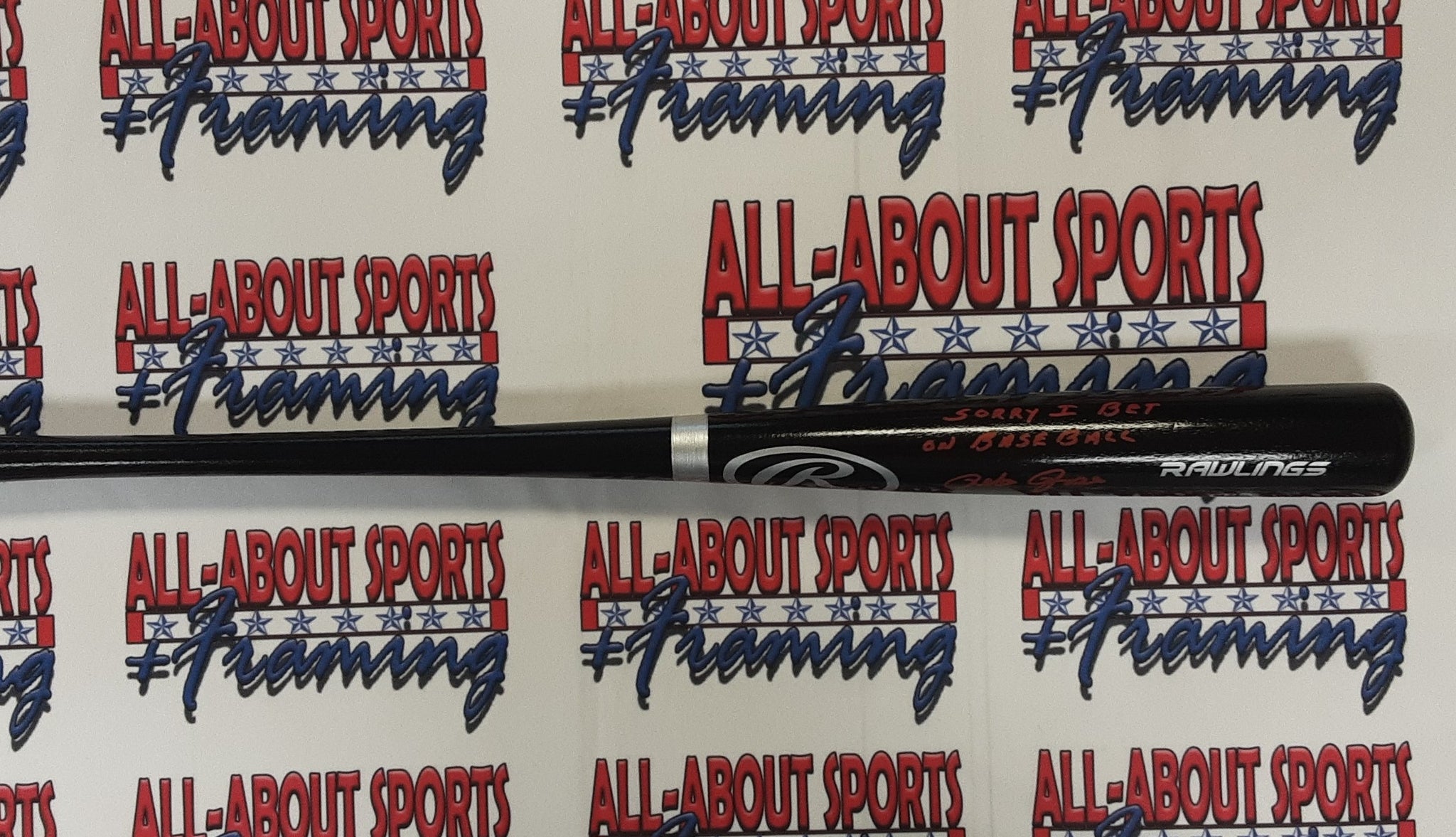 Pete Rose Authentic Signed Pro Style Baseball Bat Autographed JSA-