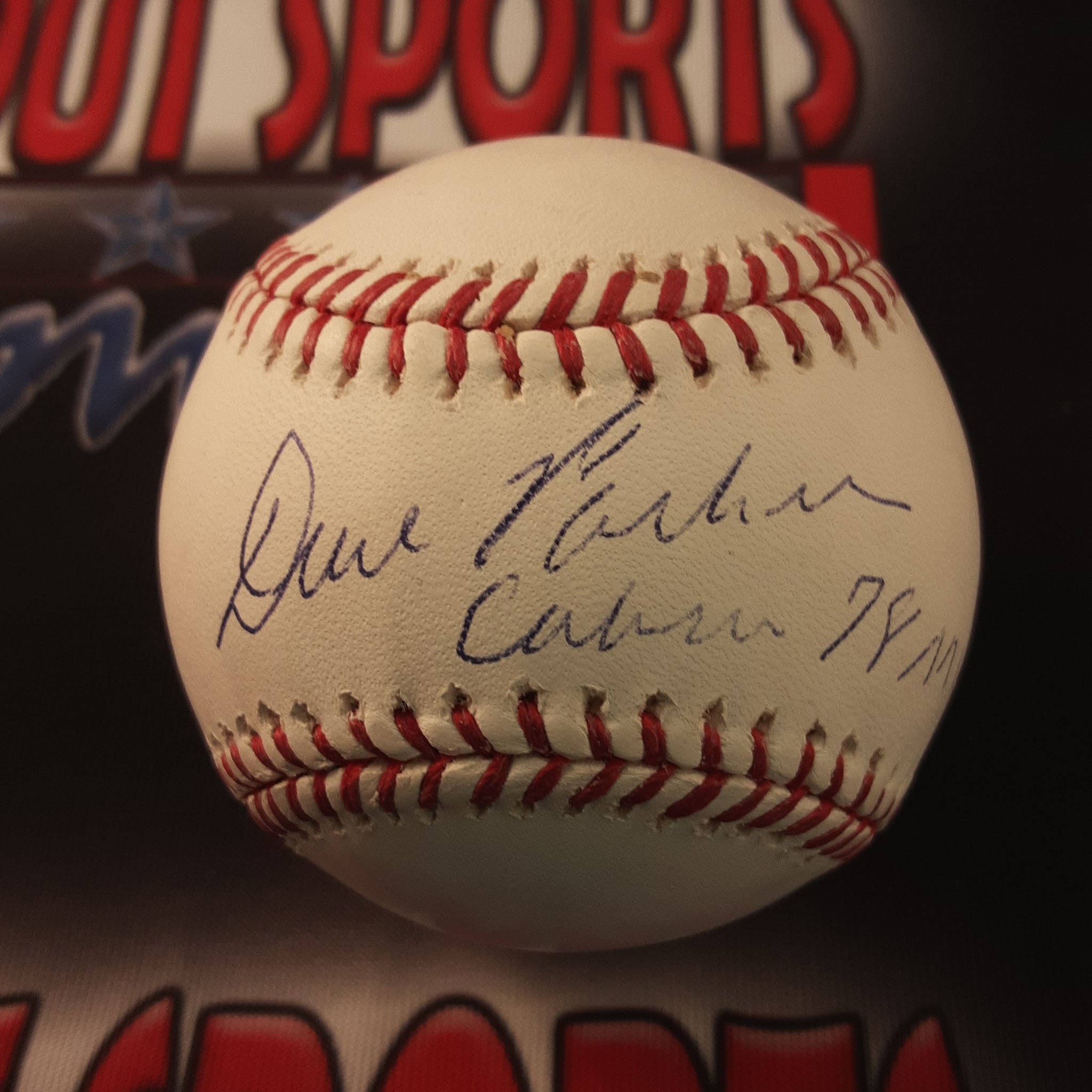 Dave Parker Autographed Memorabilia