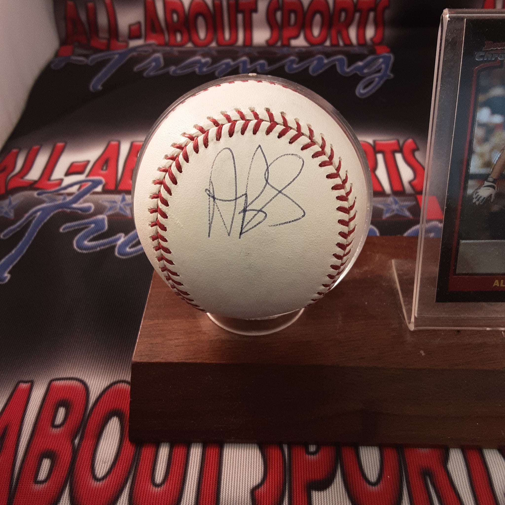 Albert Pujols Authentic Signed Rawlings Baseball Autographed JSA Lette