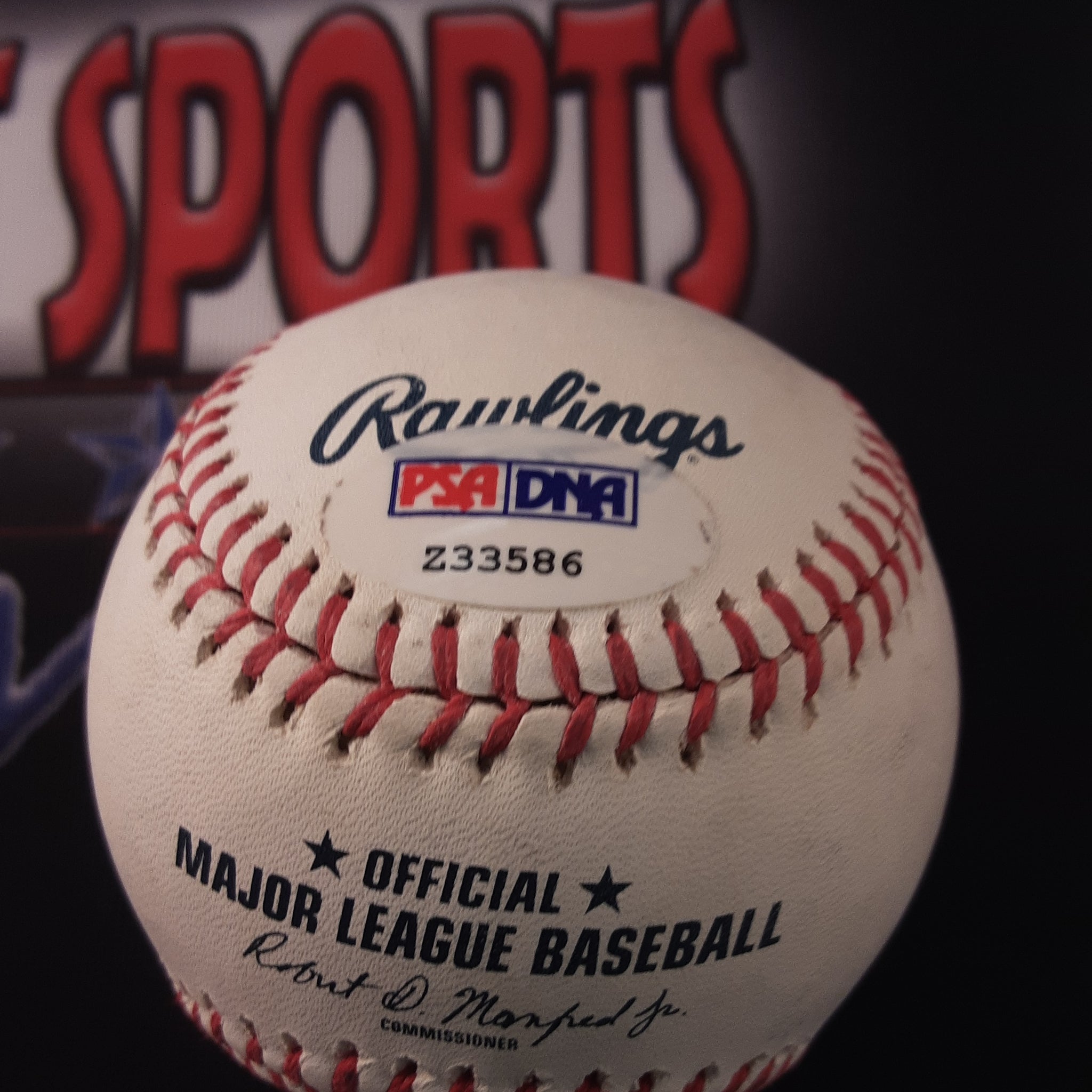 Reggie Jackson Authentic Signed Baseball Autographed PSA-