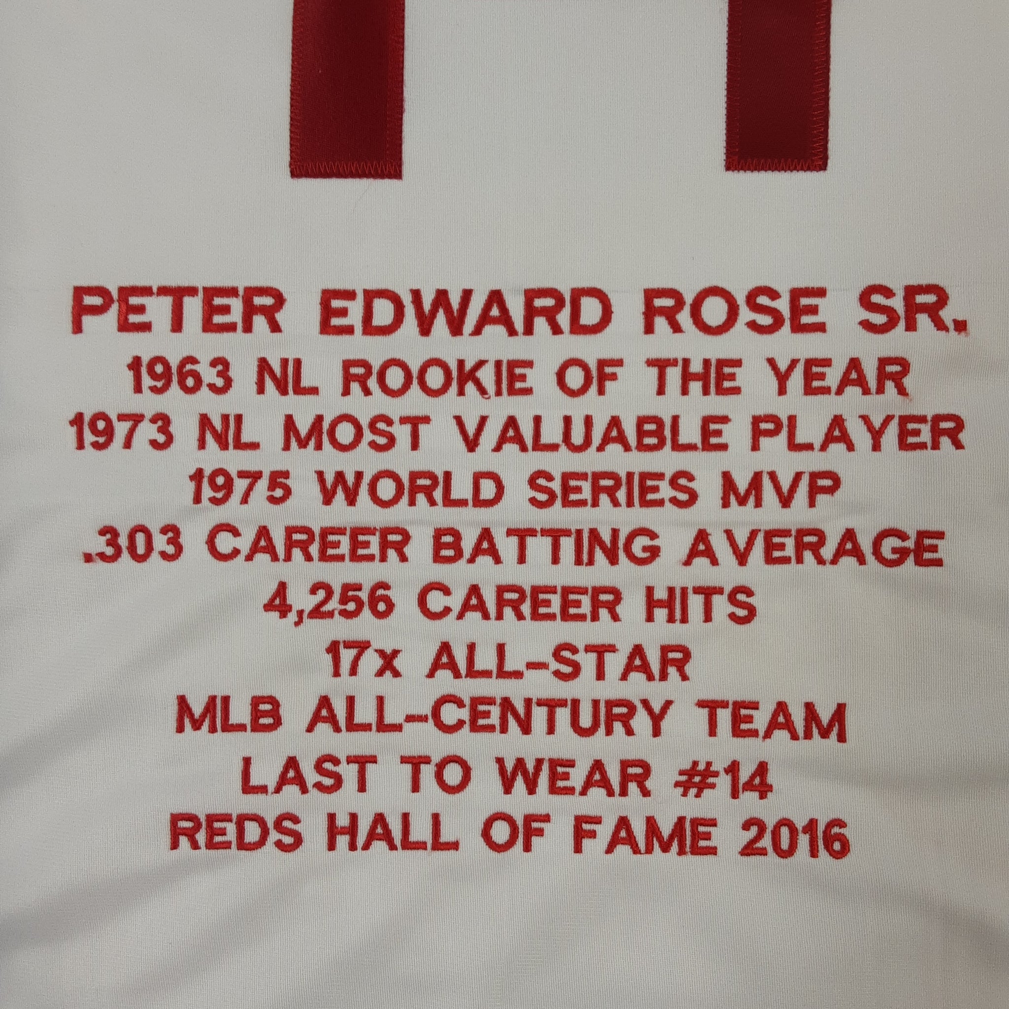 1975 Pete Rose Cincinnati Reds Authentic Jersey (Grey)