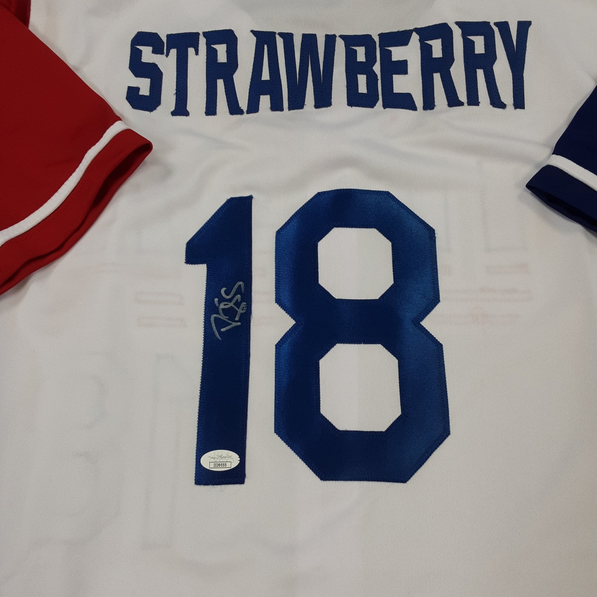 Daryl Strawberry Authentic Signed Pro Style Jersey Autographed JSA R1