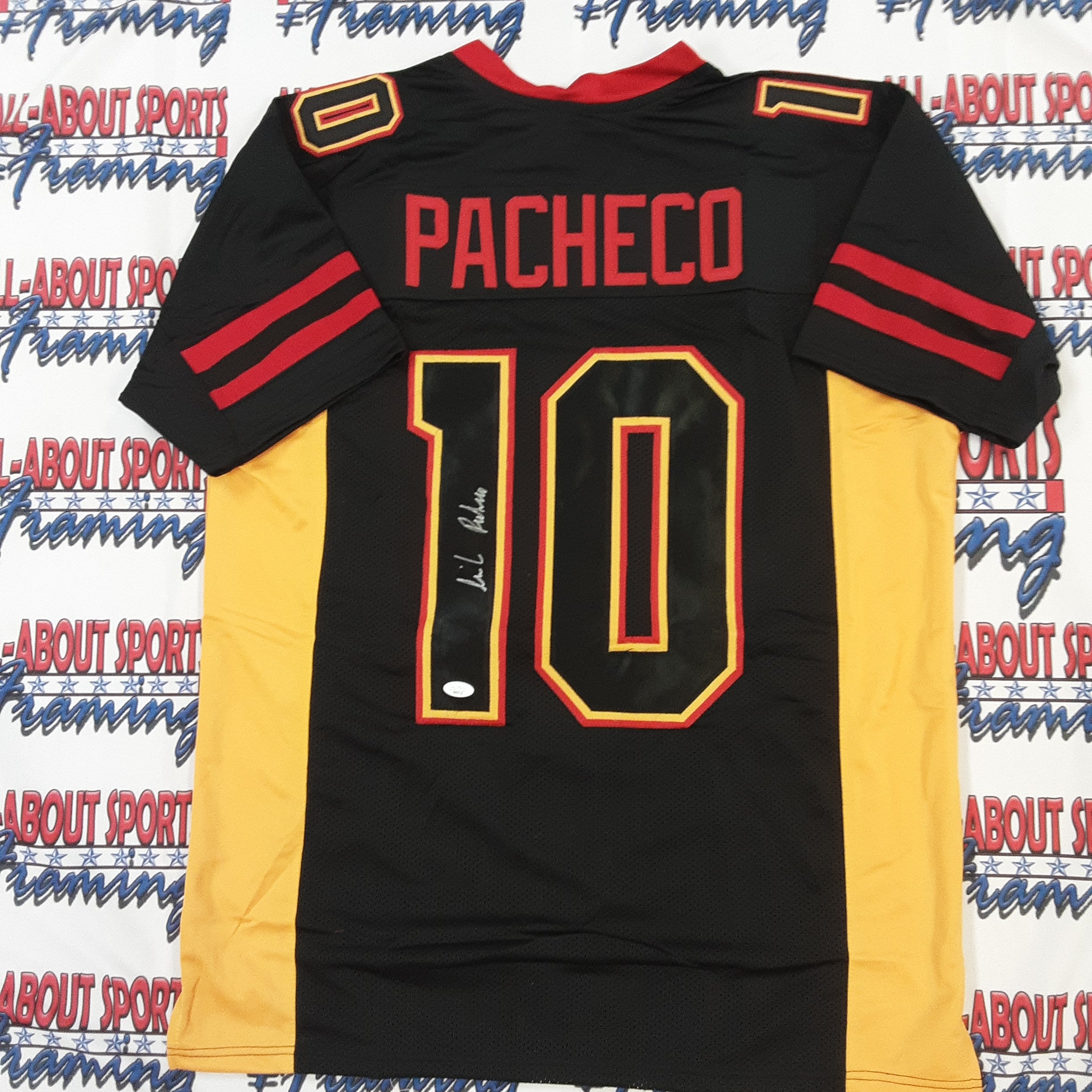 Isiah Pacheco Authentic Signed Pro Style Jersey Autographed JSA