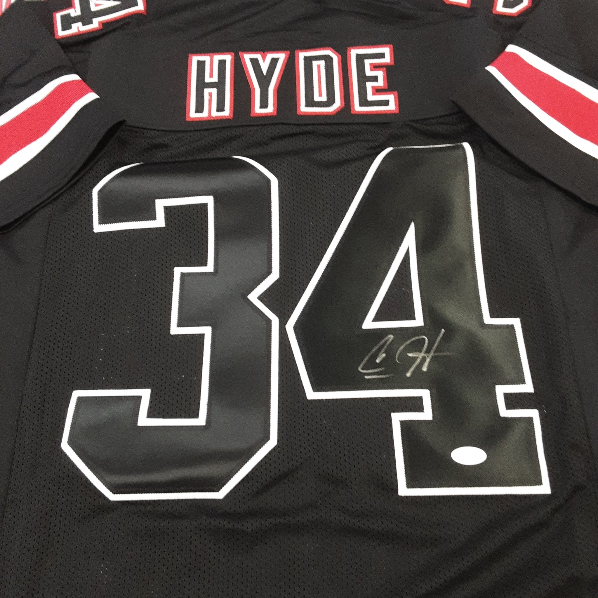 Carlos Hyde Authentic Signed Pro Style Jersey Autographed JSA R1
