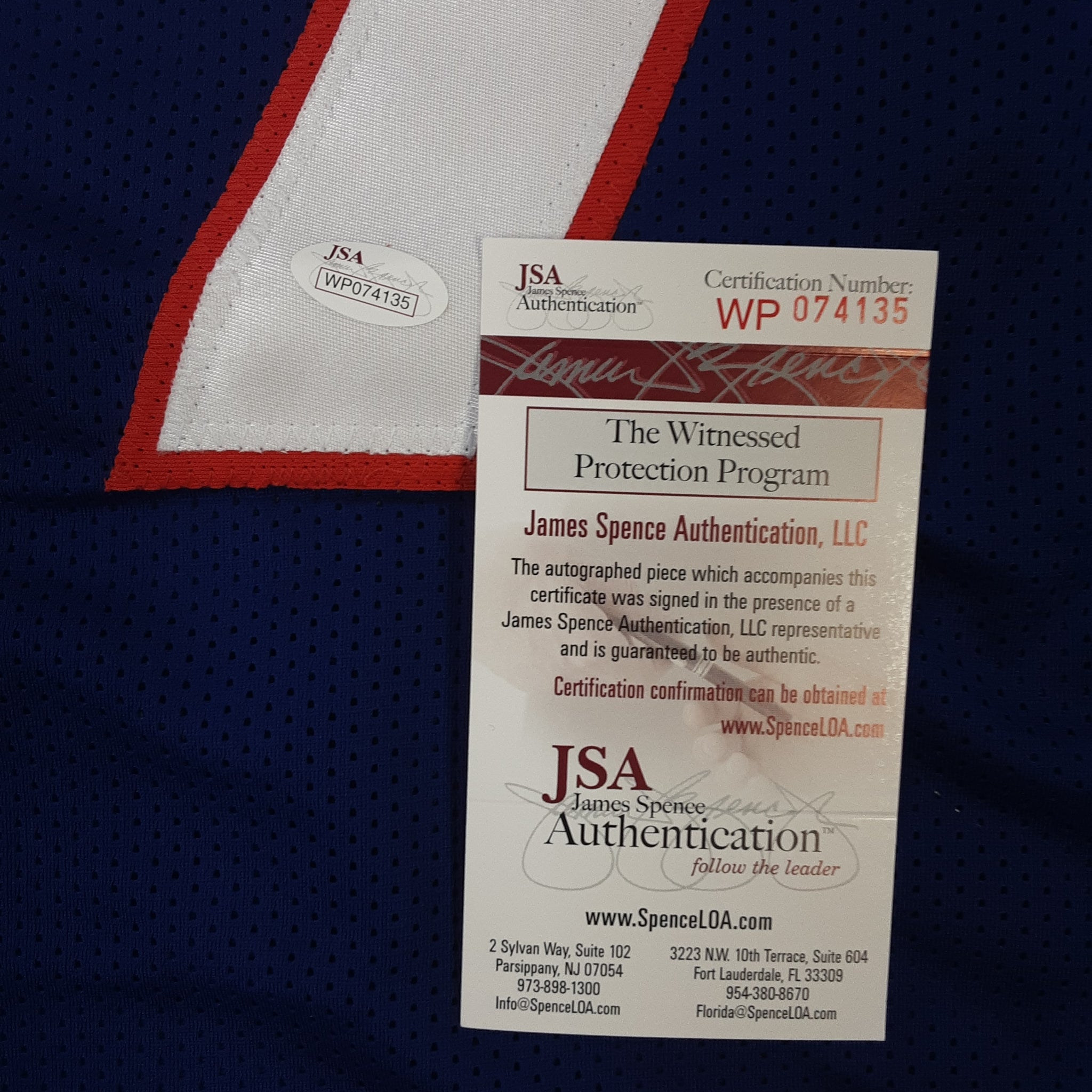 Jay Ajayi Authentic Signed Pro Style Jersey Autographed JSA R1