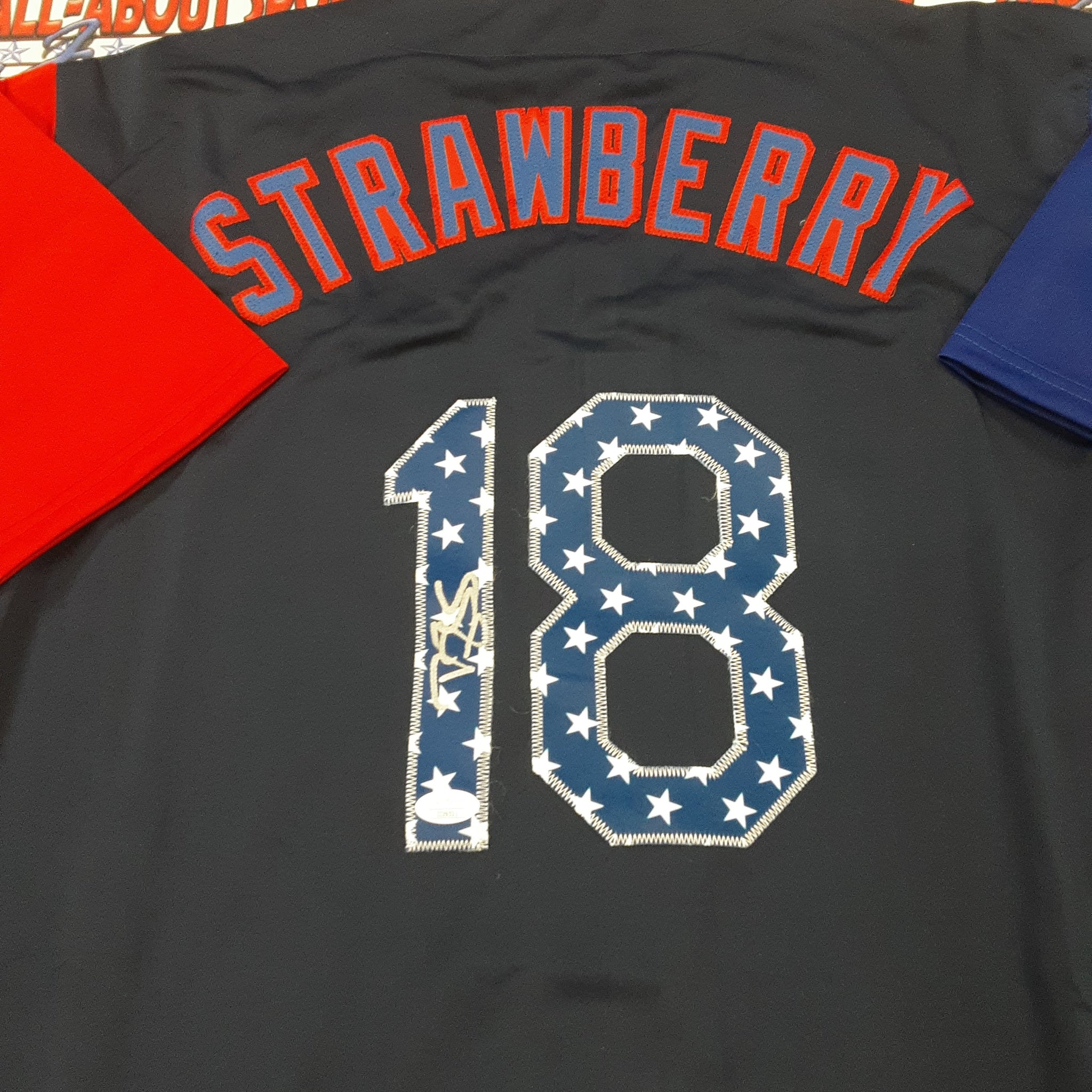 Daryl Strawberry Authentic Signed Pro Style Jersey Autographed JSA R1