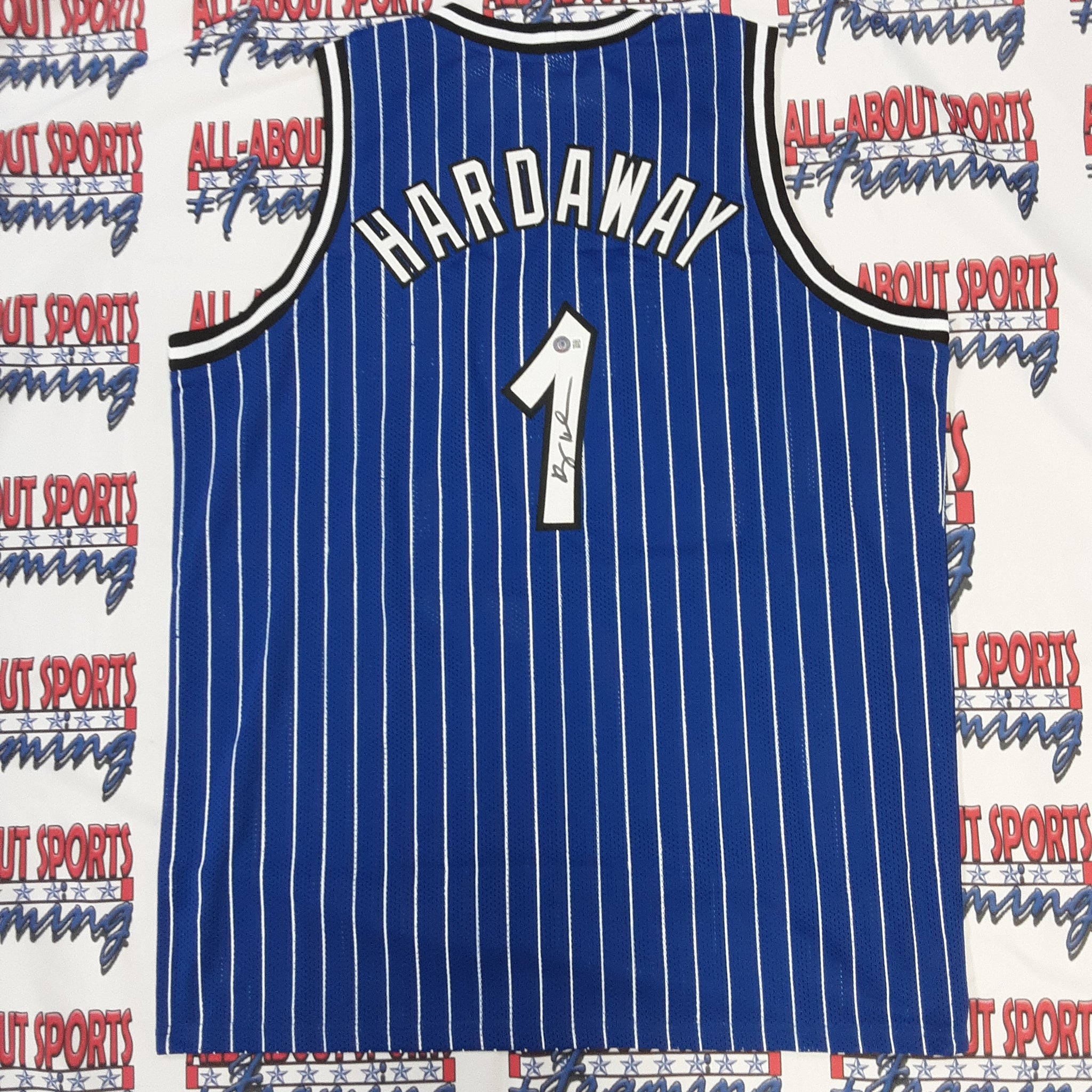 All About Sports + Framing Anfernee Penny Hardaway Authentic Signed Pro Style Jersey Autographed Beckett