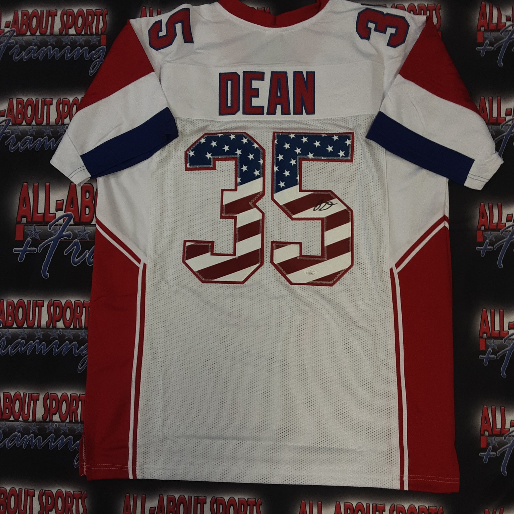 Jamel Dean Authentic Signed Pro Style Jersey Autographed JSA