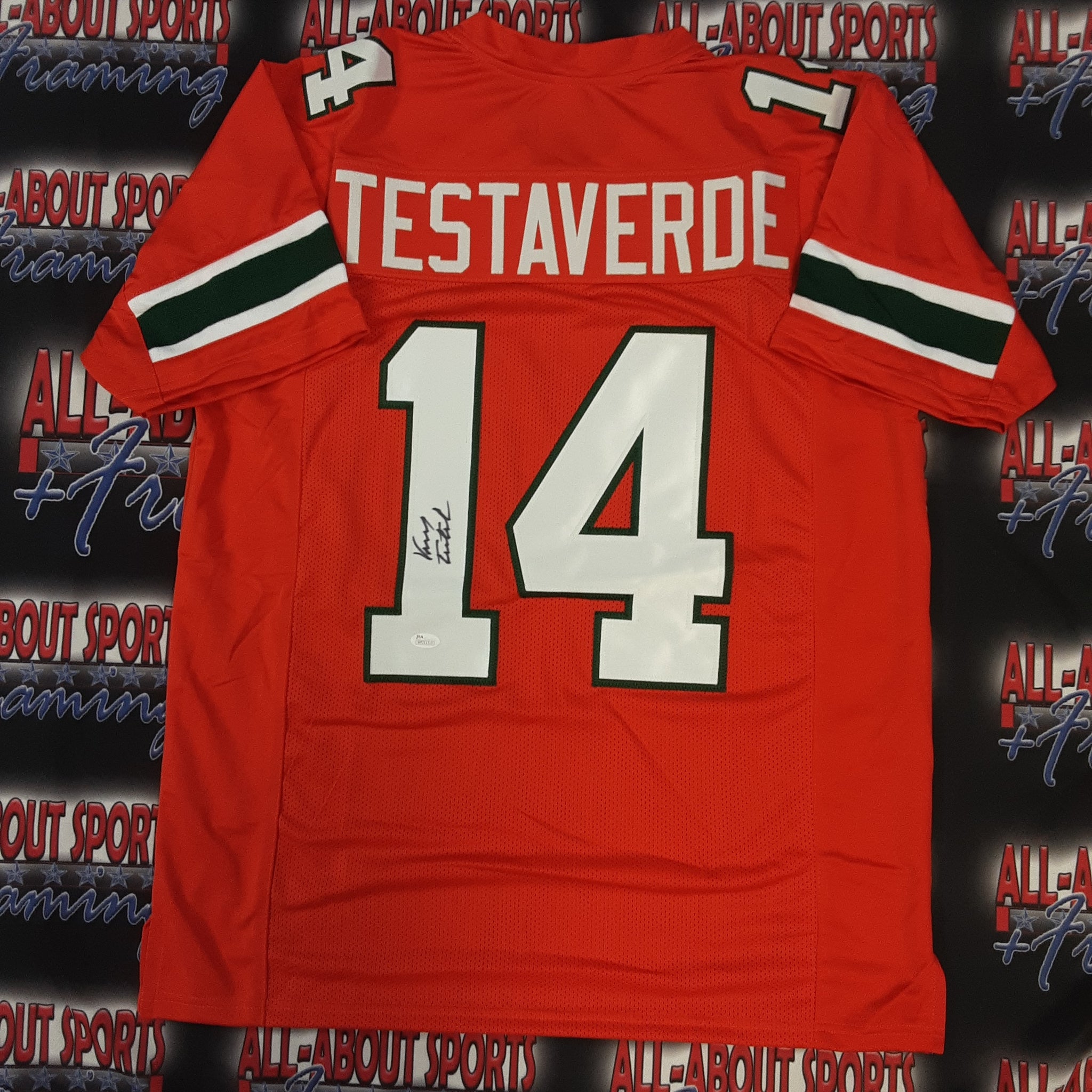 Vinny Testaverde Buccaneers Autographed 1990 Pro Set #318 Signed