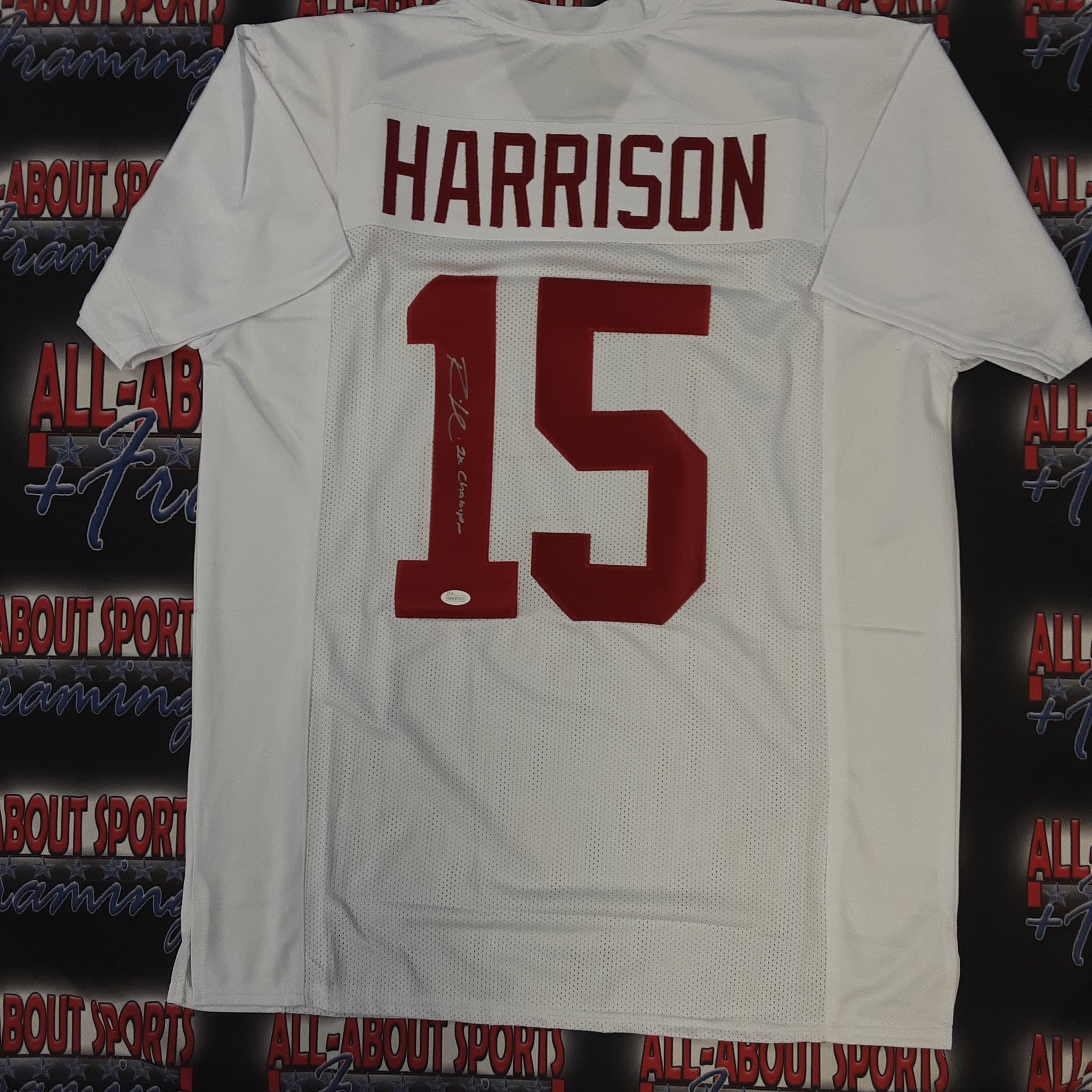 Indianapolis Colts Marvin Harrison Autographed Pro Style Jersey JSA  Authentic