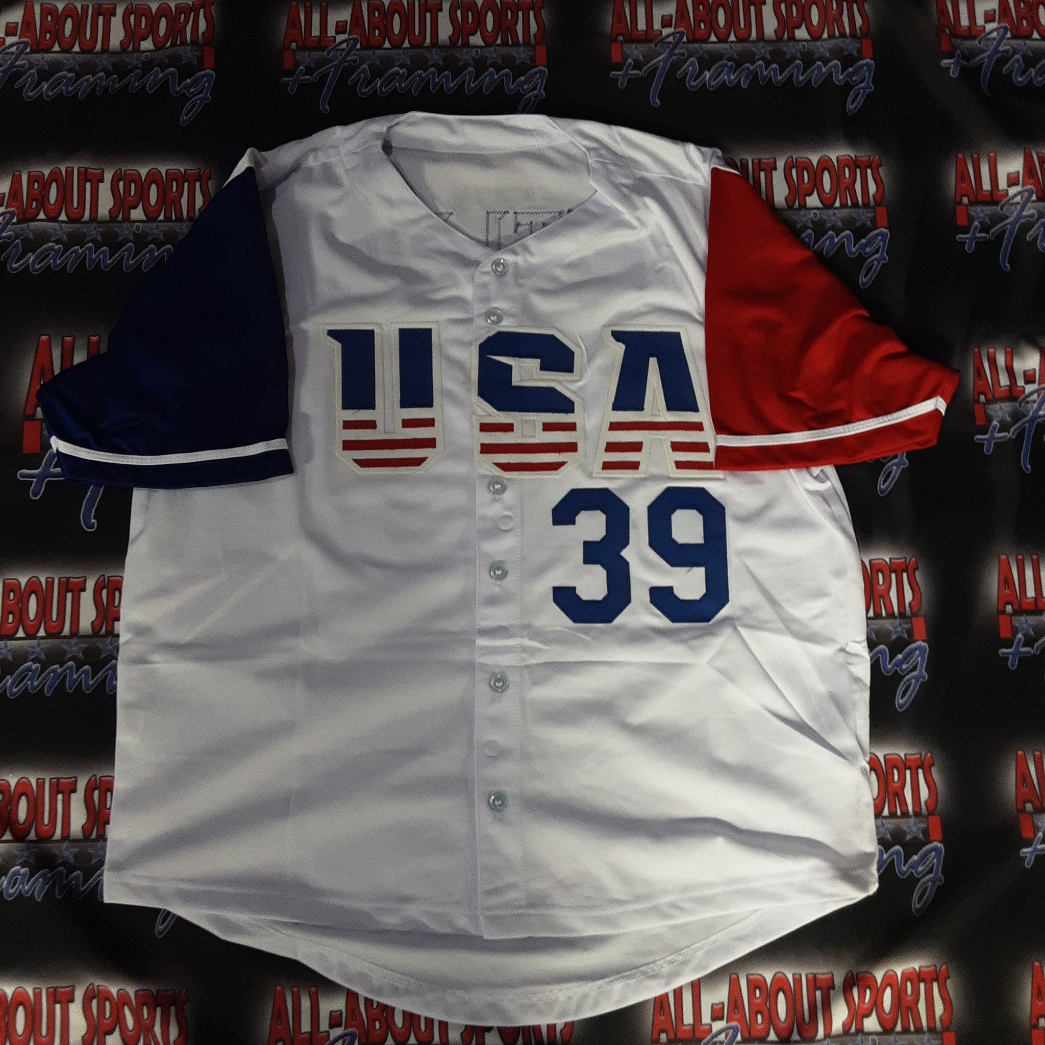 Kevin Kiermaier Signed Pro Style Jersey Autographed JSA R1
