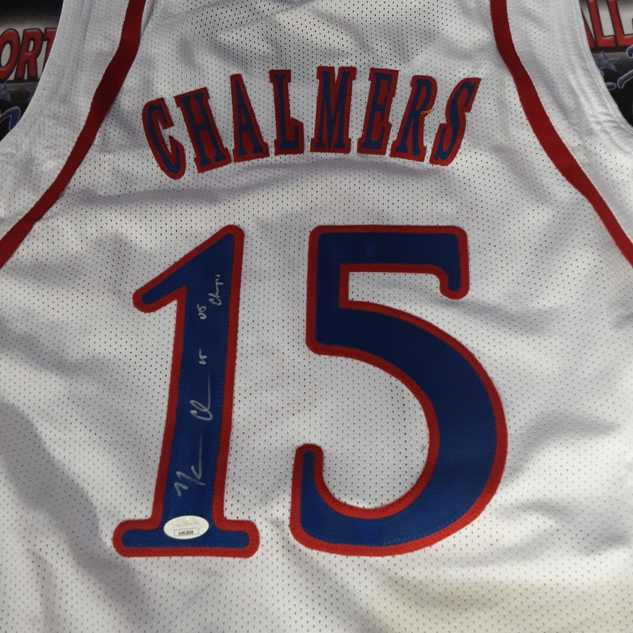 Mario Chalmers Authentic Signed Pro Style Jersey Autographed w/Inscription JSA-