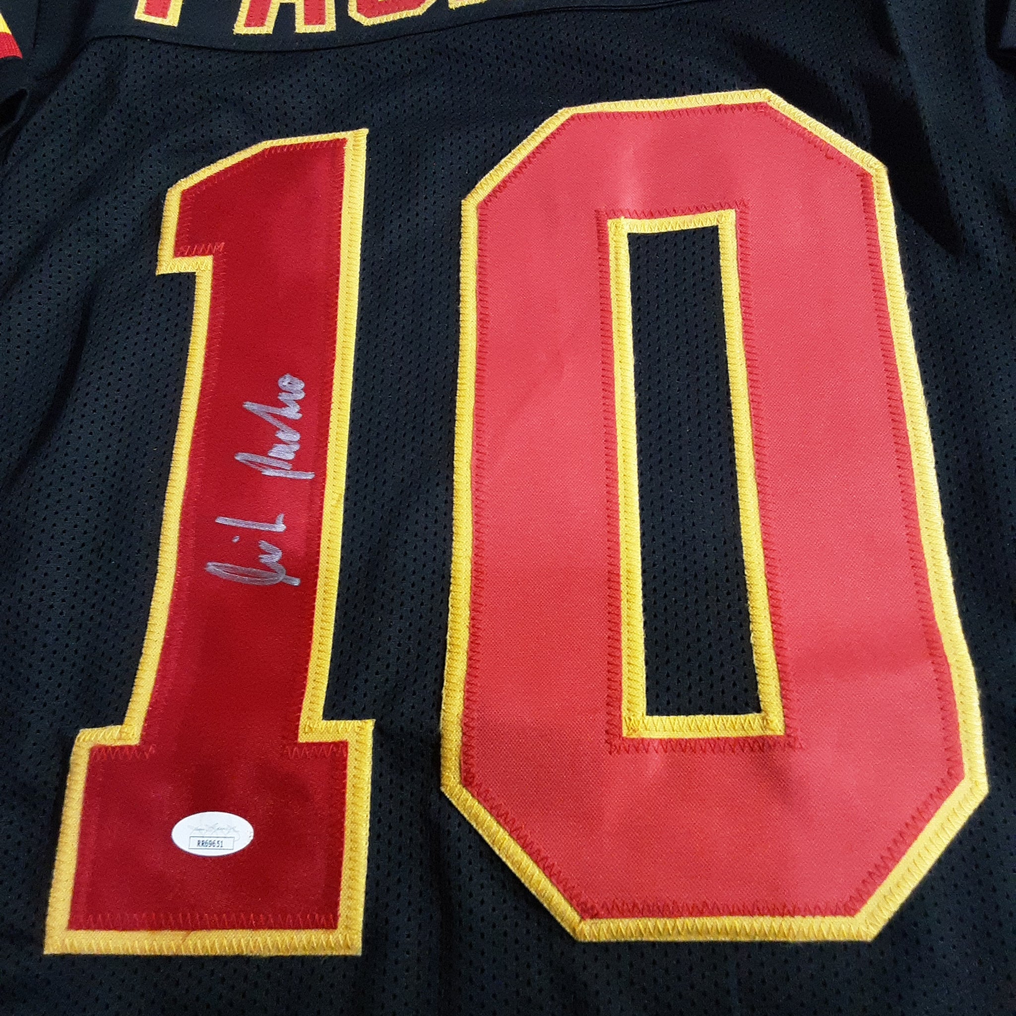 Isiah Pacheco Signed Kansas City White Football Jersey (JSA)