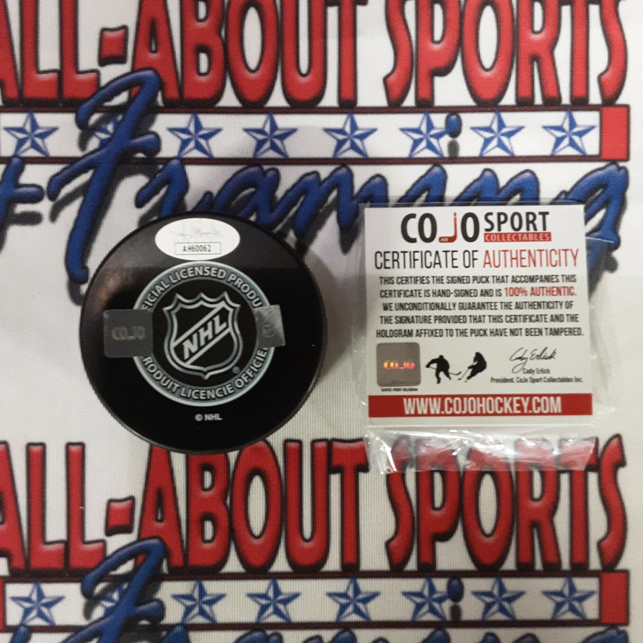 Willie O'Ree Authentic Signed Hockey Puck Autographed JSA