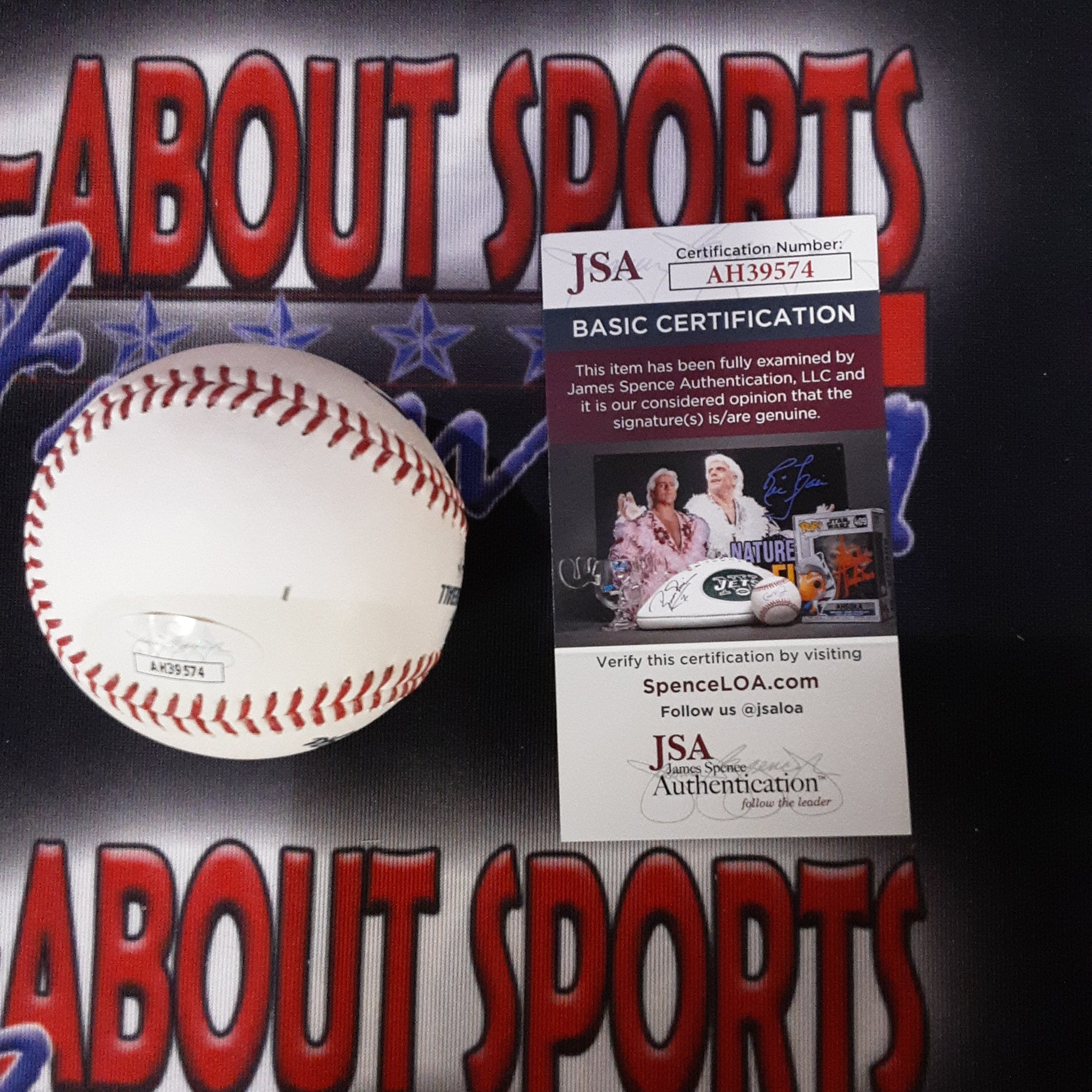 Pete Rose Authentic Signed Baseball Autographed with Inscription JSA-