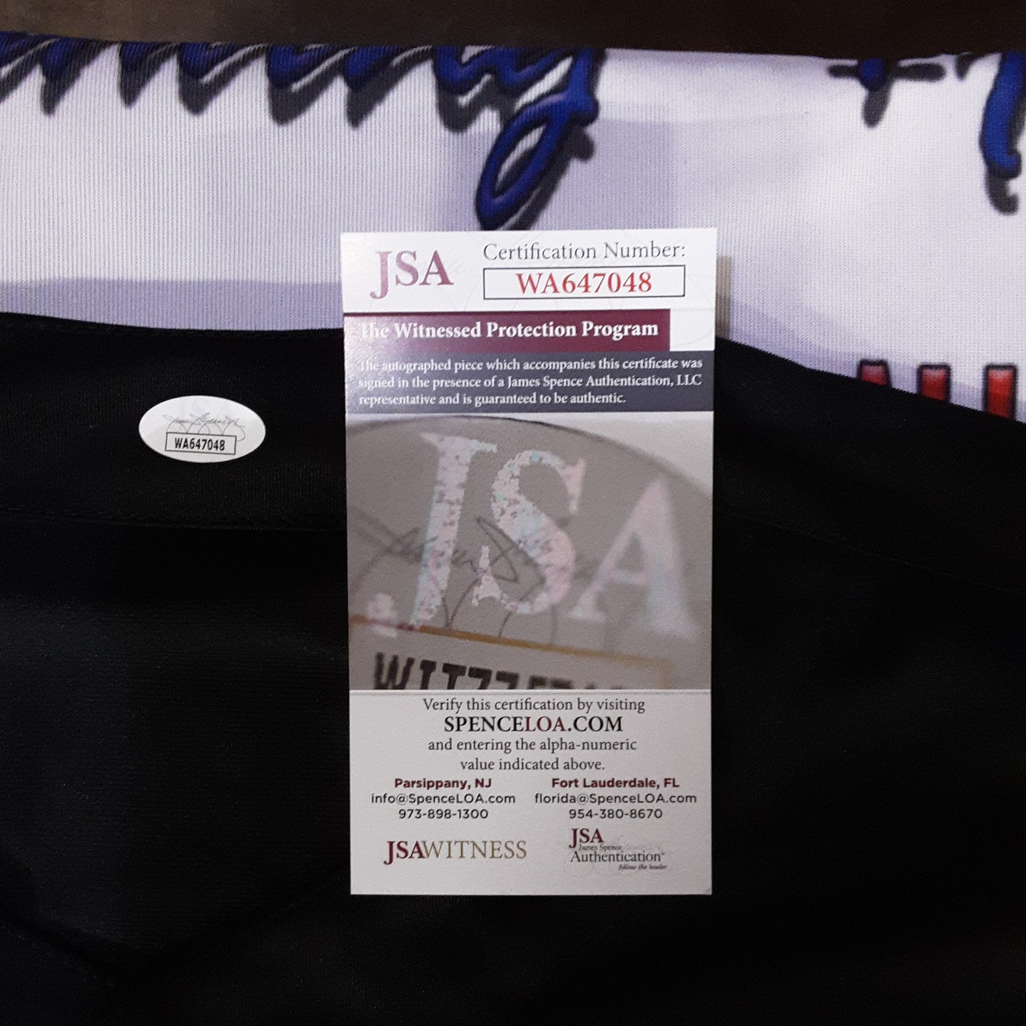 Nasty Boys Brian Knobbs and Jerry Sags Autographed Signed Jersey JSA R1