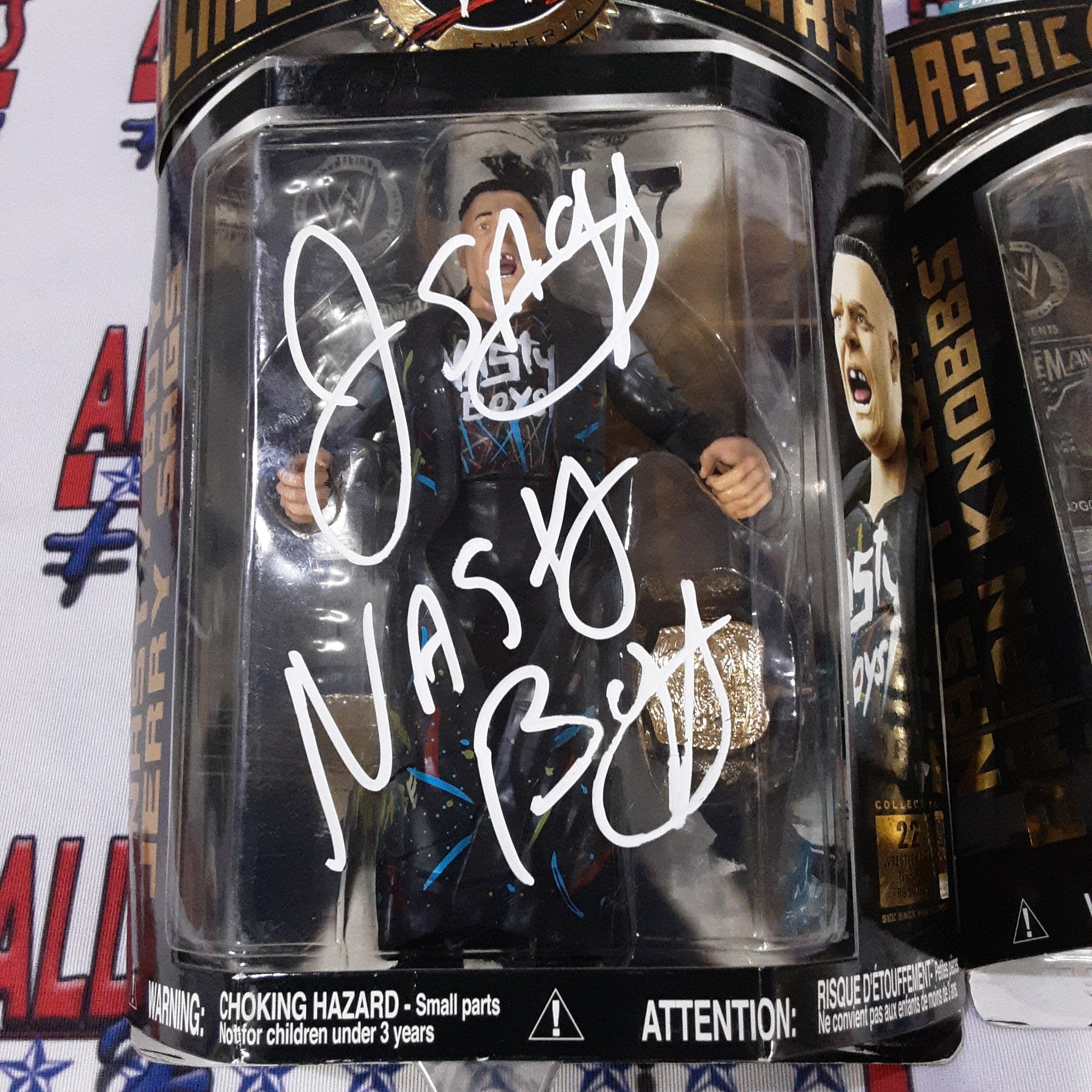 Brian Knobbs and Jerry Sags Autographed Signed WWE Authentic Signed Pop Figure Set JSA-