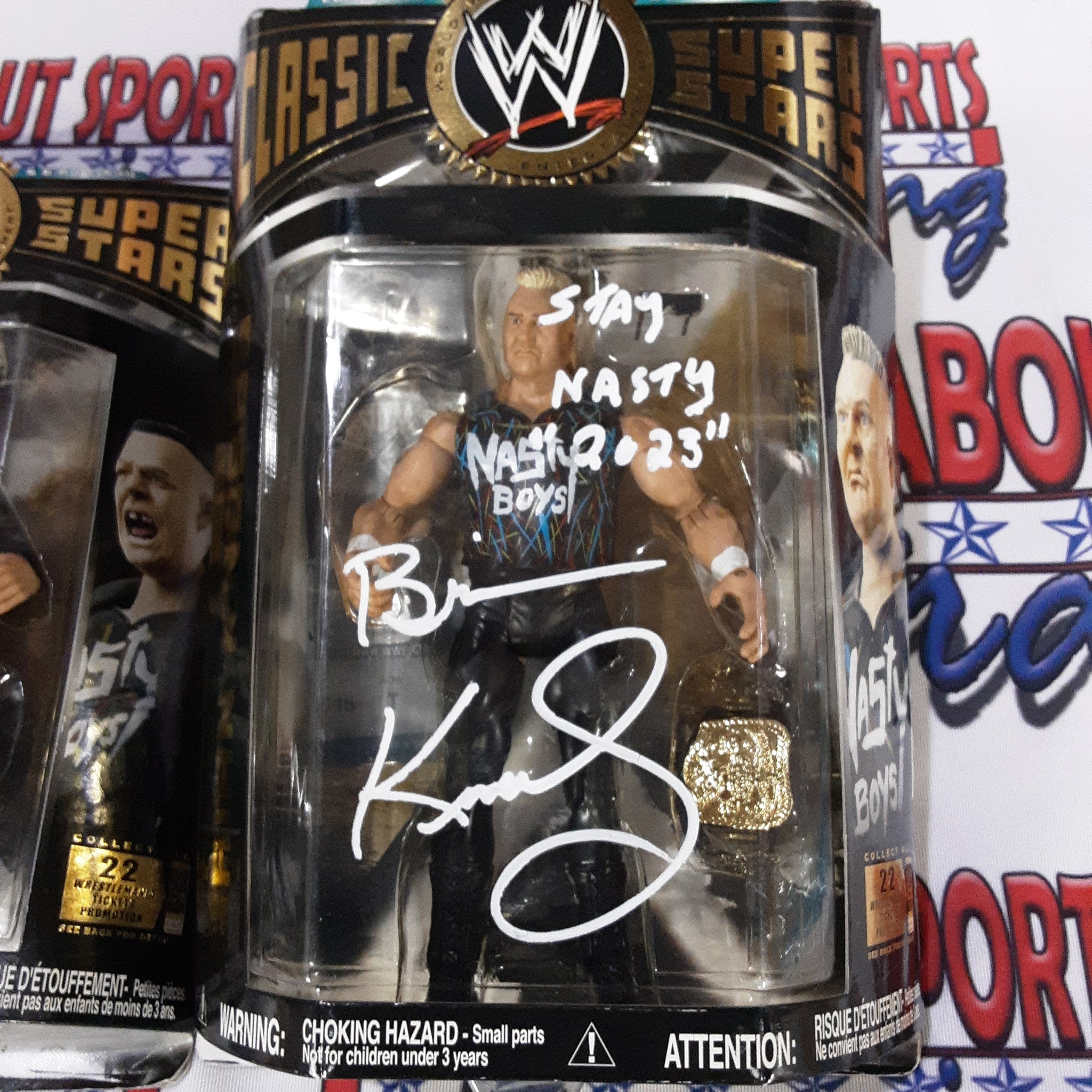 Brian Knobbs and Jerry Sags Autographed Signed WWE Authentic Signed Pop Figure Set JSA-