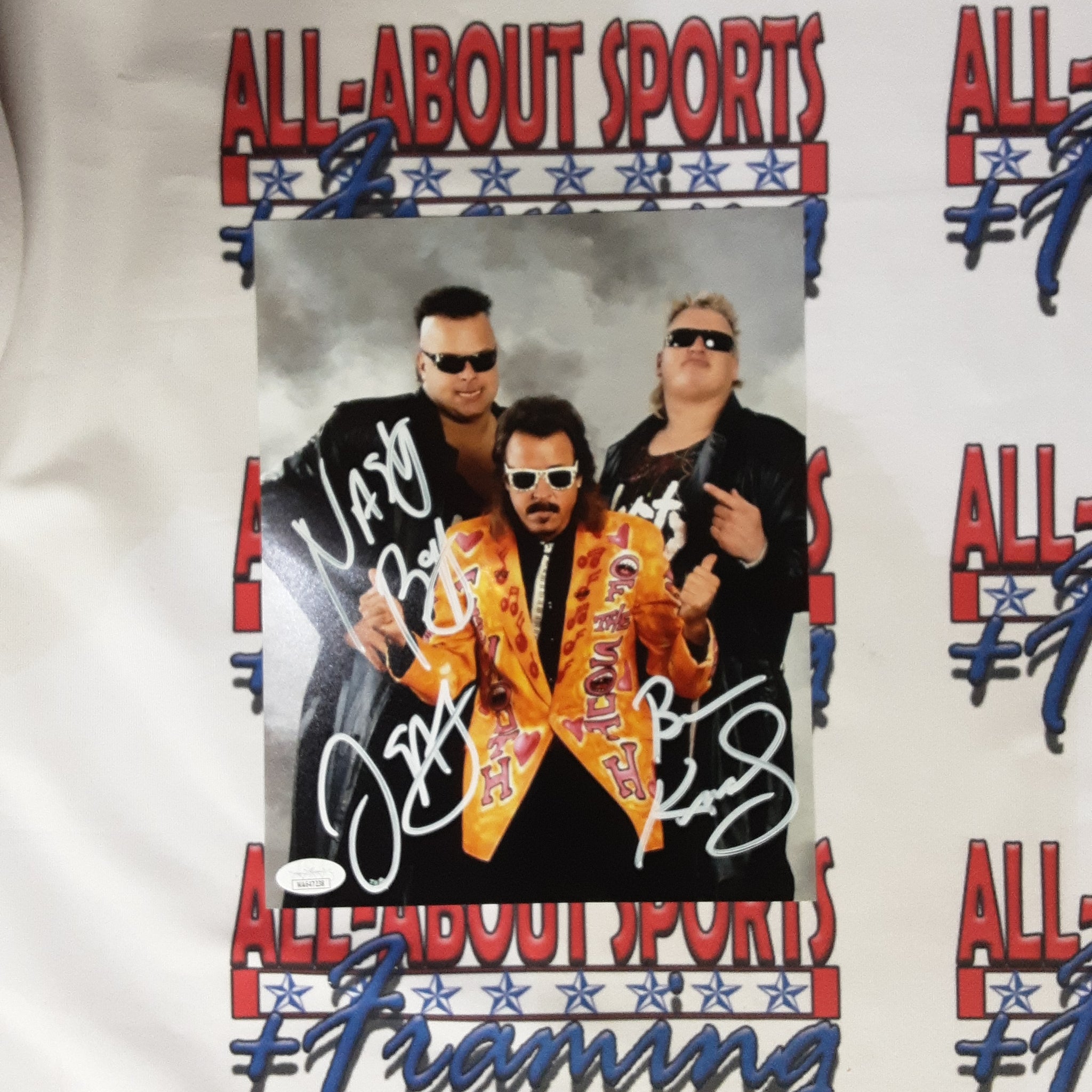 Nasty Boys Brian Knobbs and Jerry Sags Autographed Signed Jersey JSA