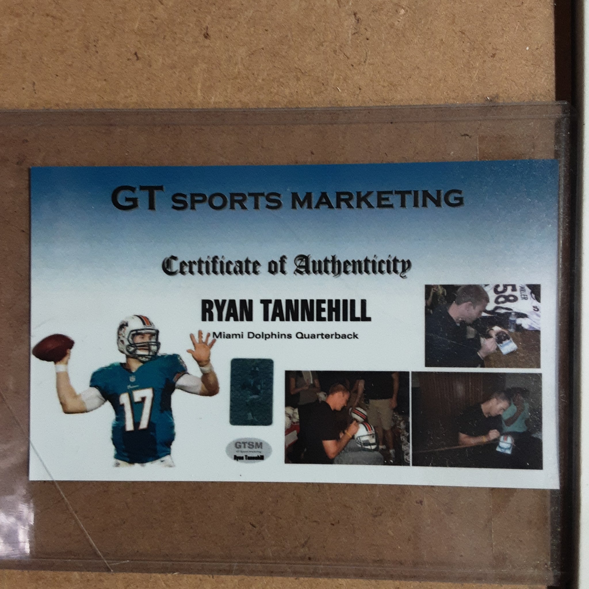 Ryan Tannehill Authentic Signed 16x20 Photo Framed Collage Autographed GTSM-