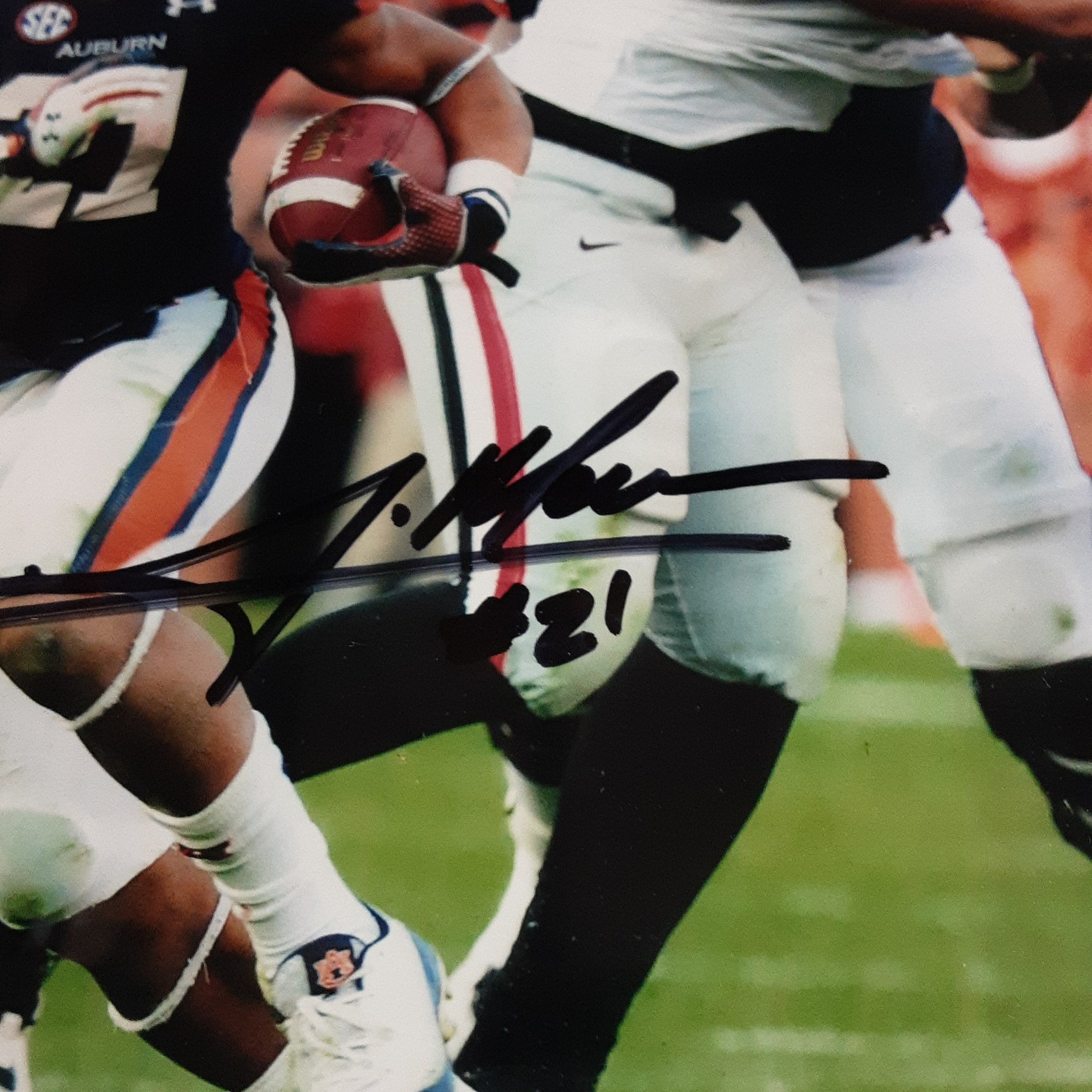 Tre Mason Authentic Signed 8x10 Photo Framed Collage Autographed JSA-