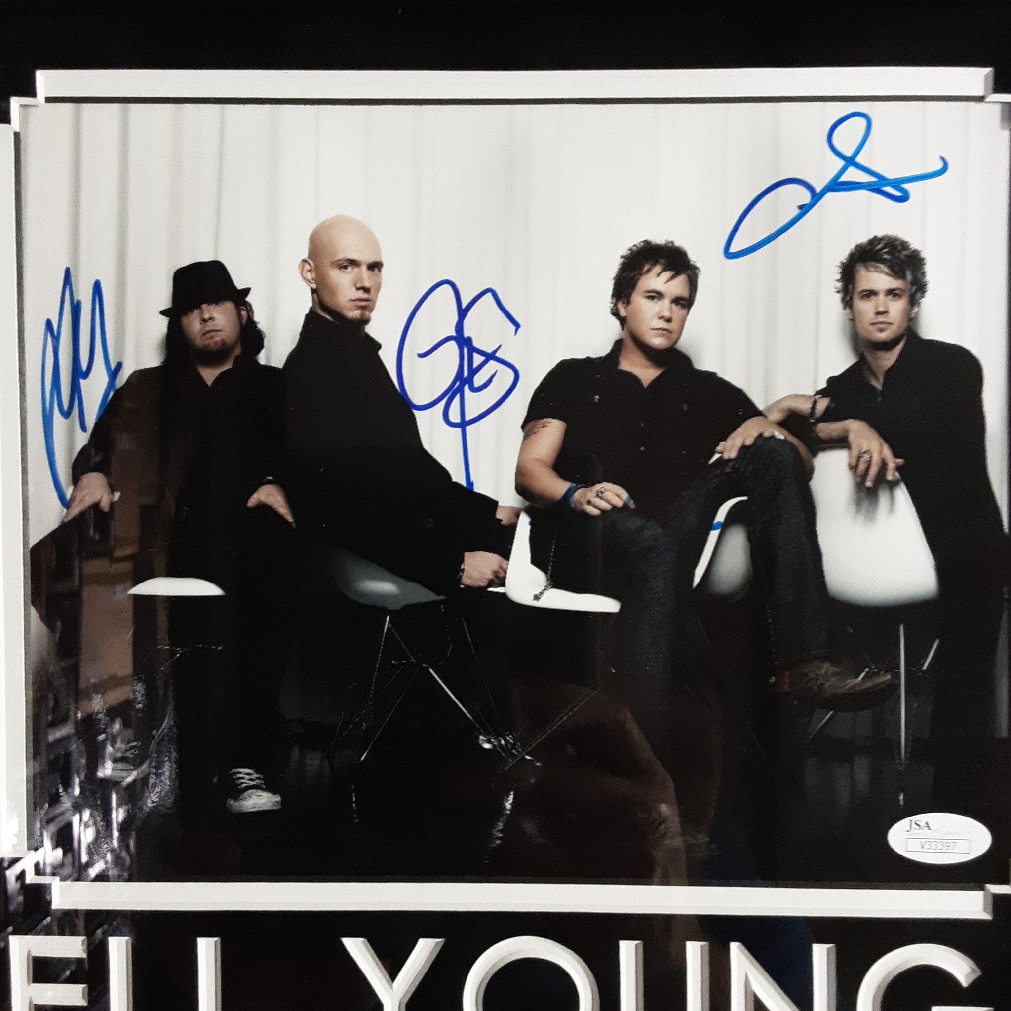 Eli Young Band Authentic Signed 8x10 Photo Framed Collage Autographed JSA-