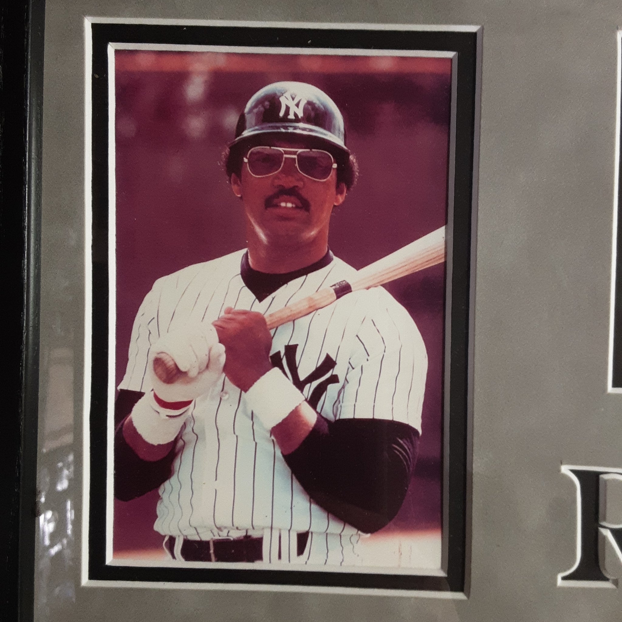 Reggie Jackson Authentic Signed First Day Letter Framed Collage Autographed JSA-