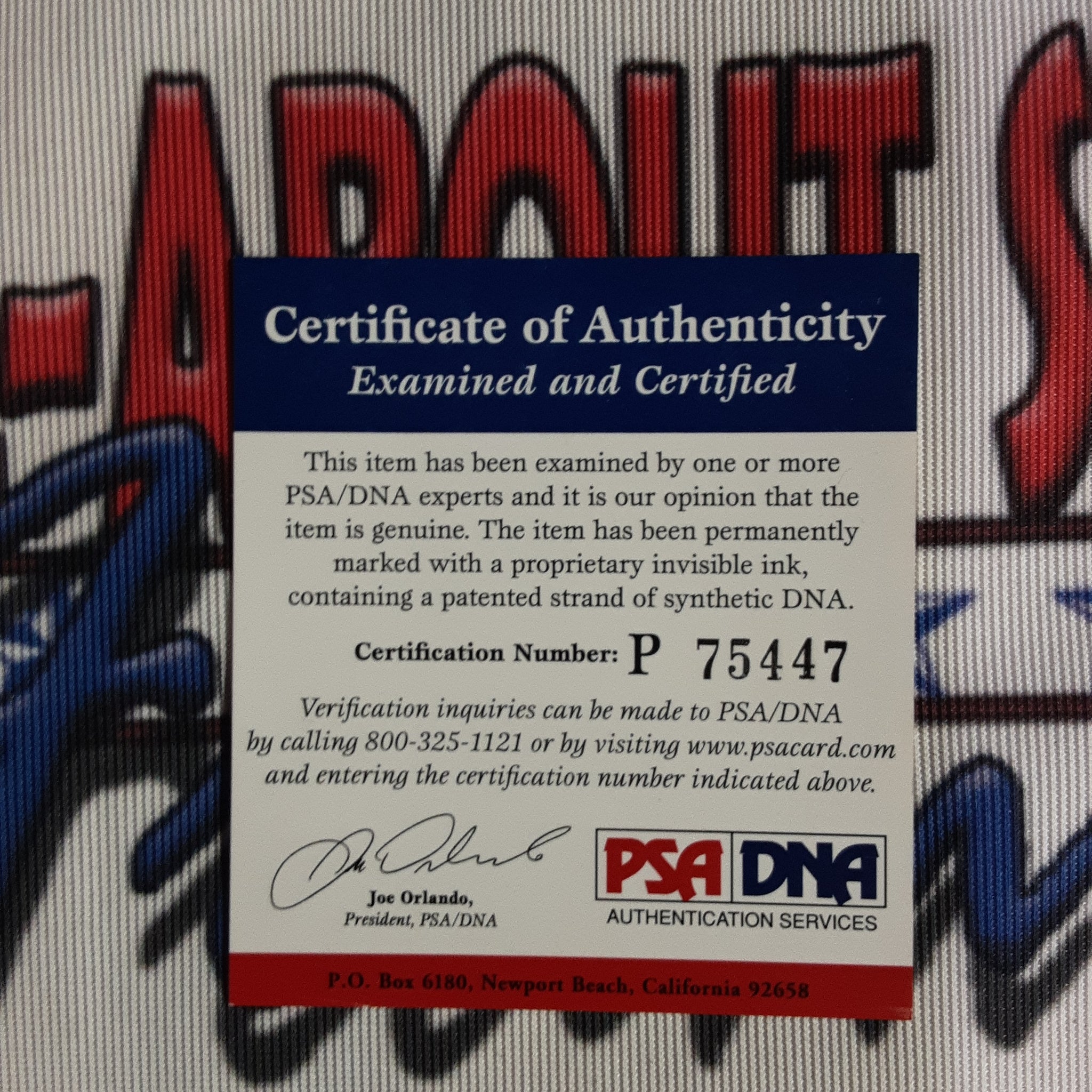 Lawrence Taylor Authentic Signed Autographed Mini Helmet PSA-