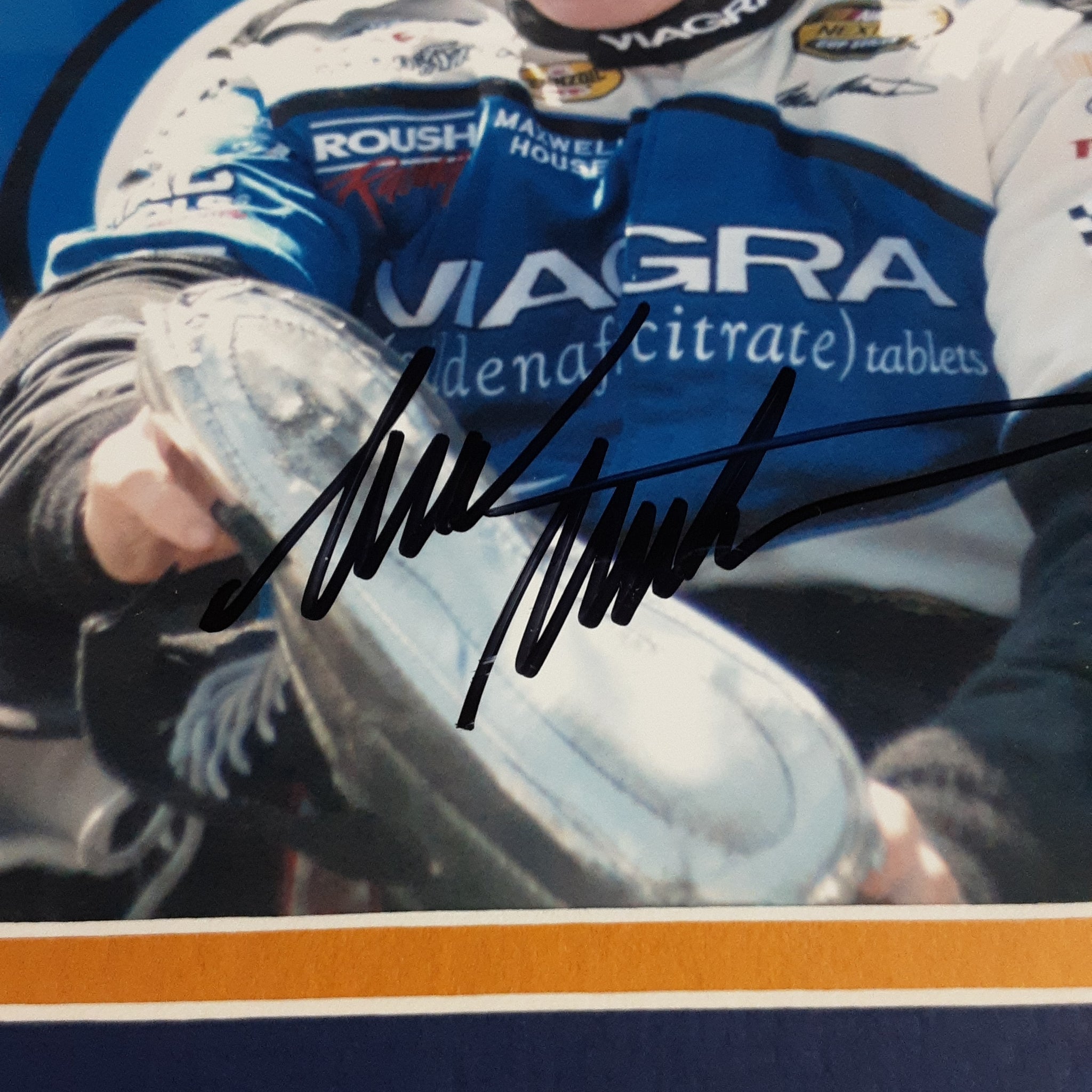 Mark Martin Authentic Signed Framed 8x10 Photo Autographed PSA