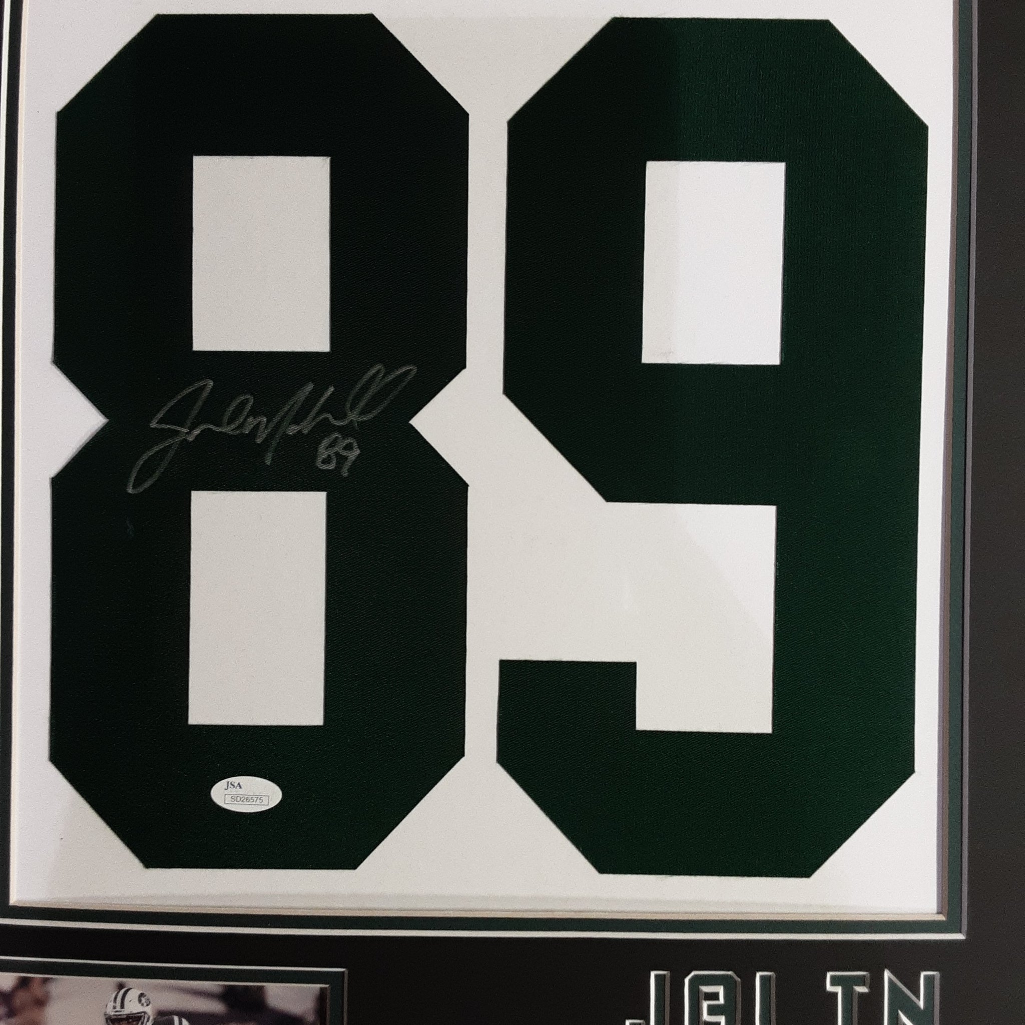 Jalin Marshall Authentic Signed Framed Jersey Numbers Autographed JSA