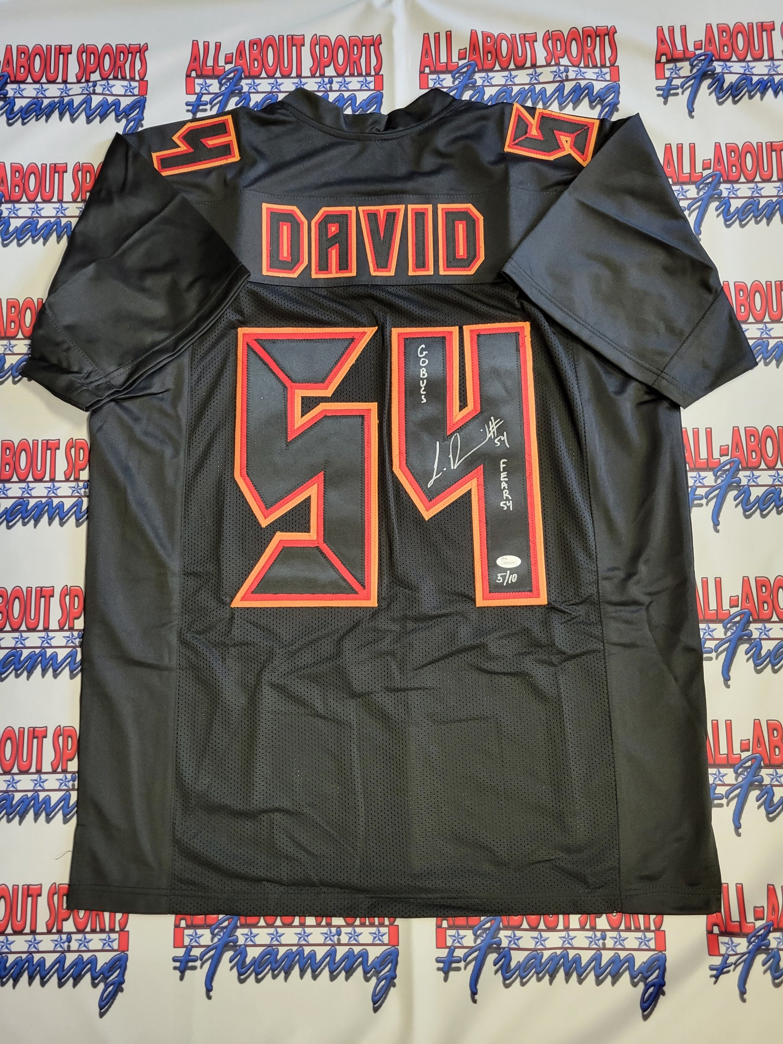 LaVonte David Authentic Signed Pro Style Jersey Autographed & Inscribed  JSA