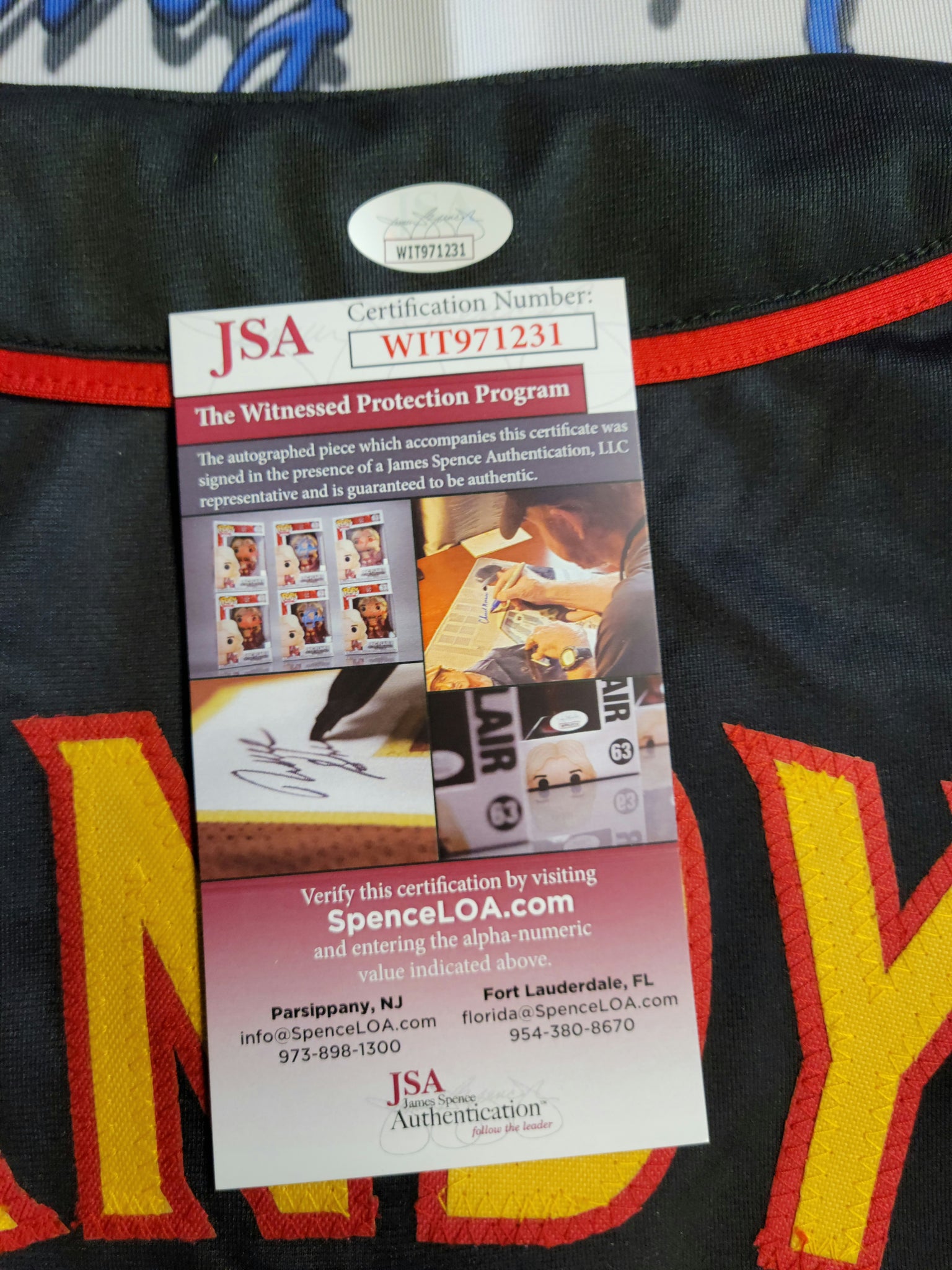 Alex Vincent Celebrity Actor Authentic Signed & Inscribed Pro Style Jersey Autographed JSA