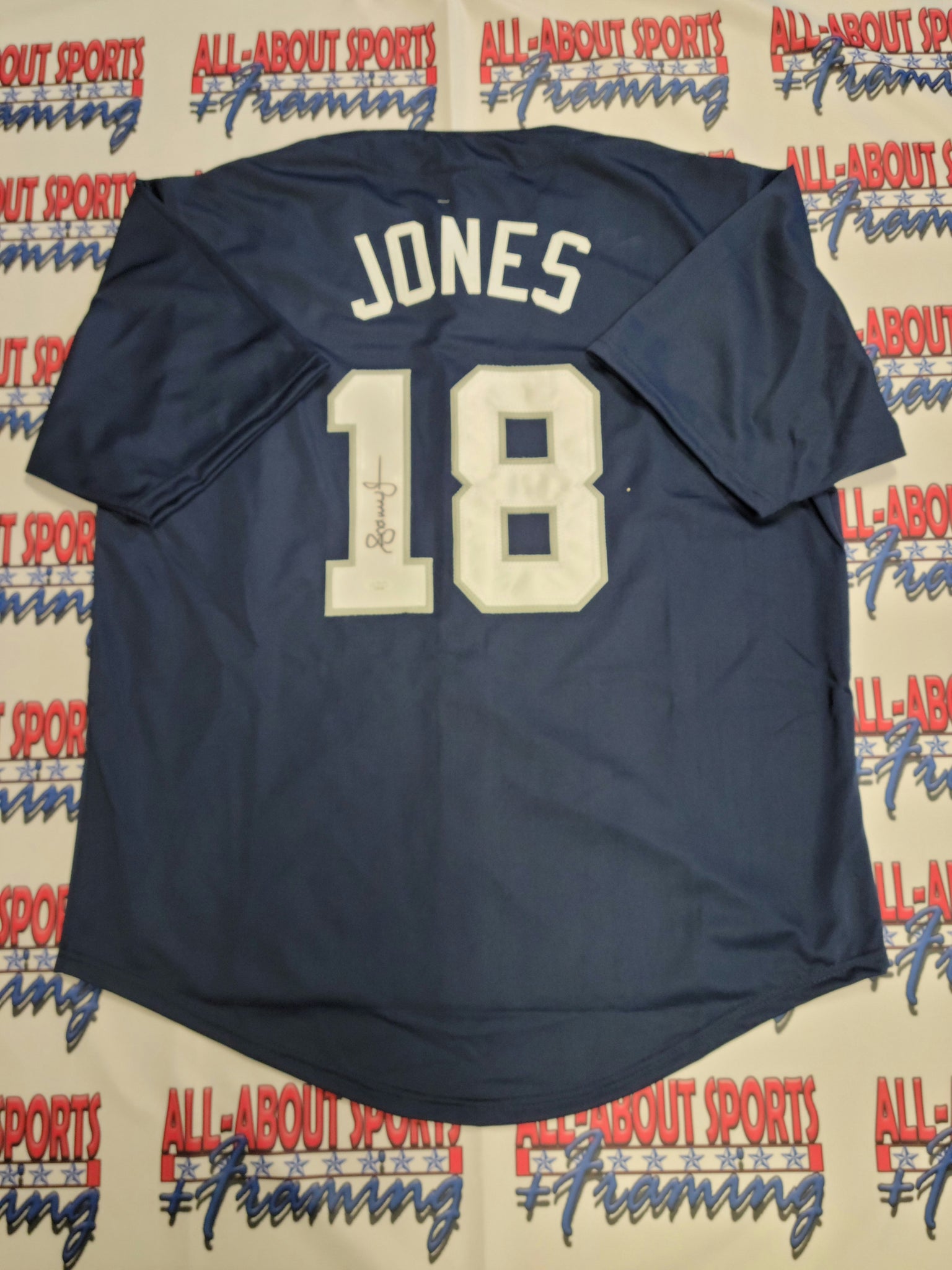 Andruw Jones Authentic Signed Pro Style Jersey Autographed JSA
