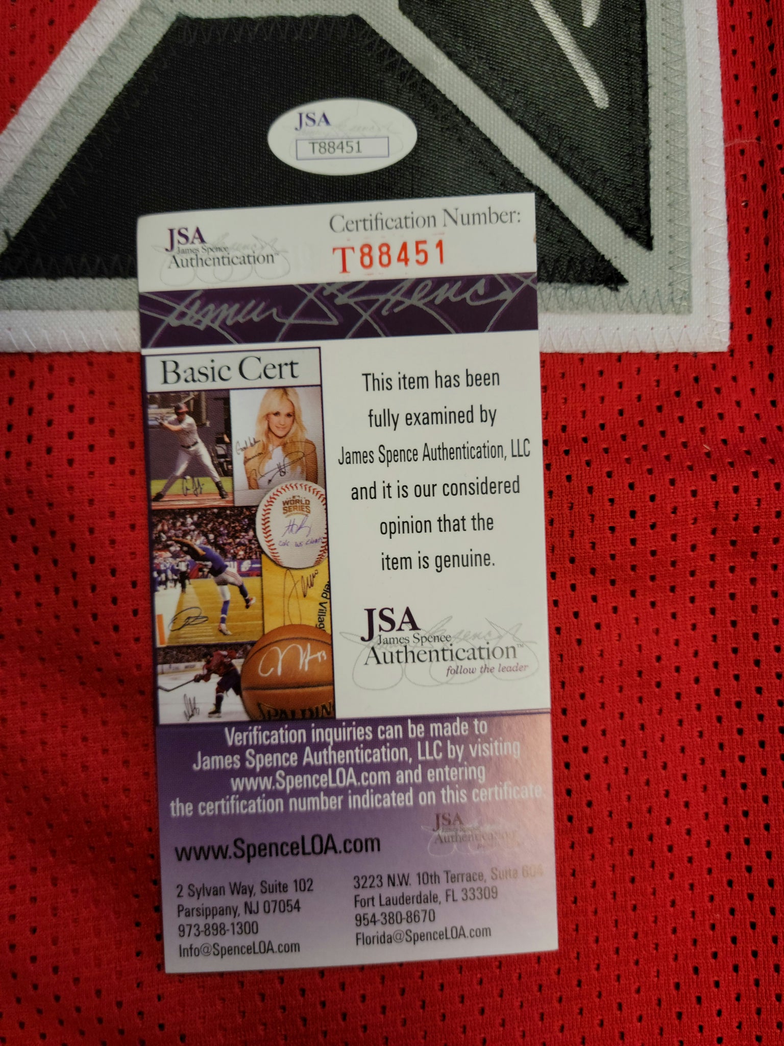 Gerald McCoy Authentic Signed Pro Style Jersey Autographed JSA