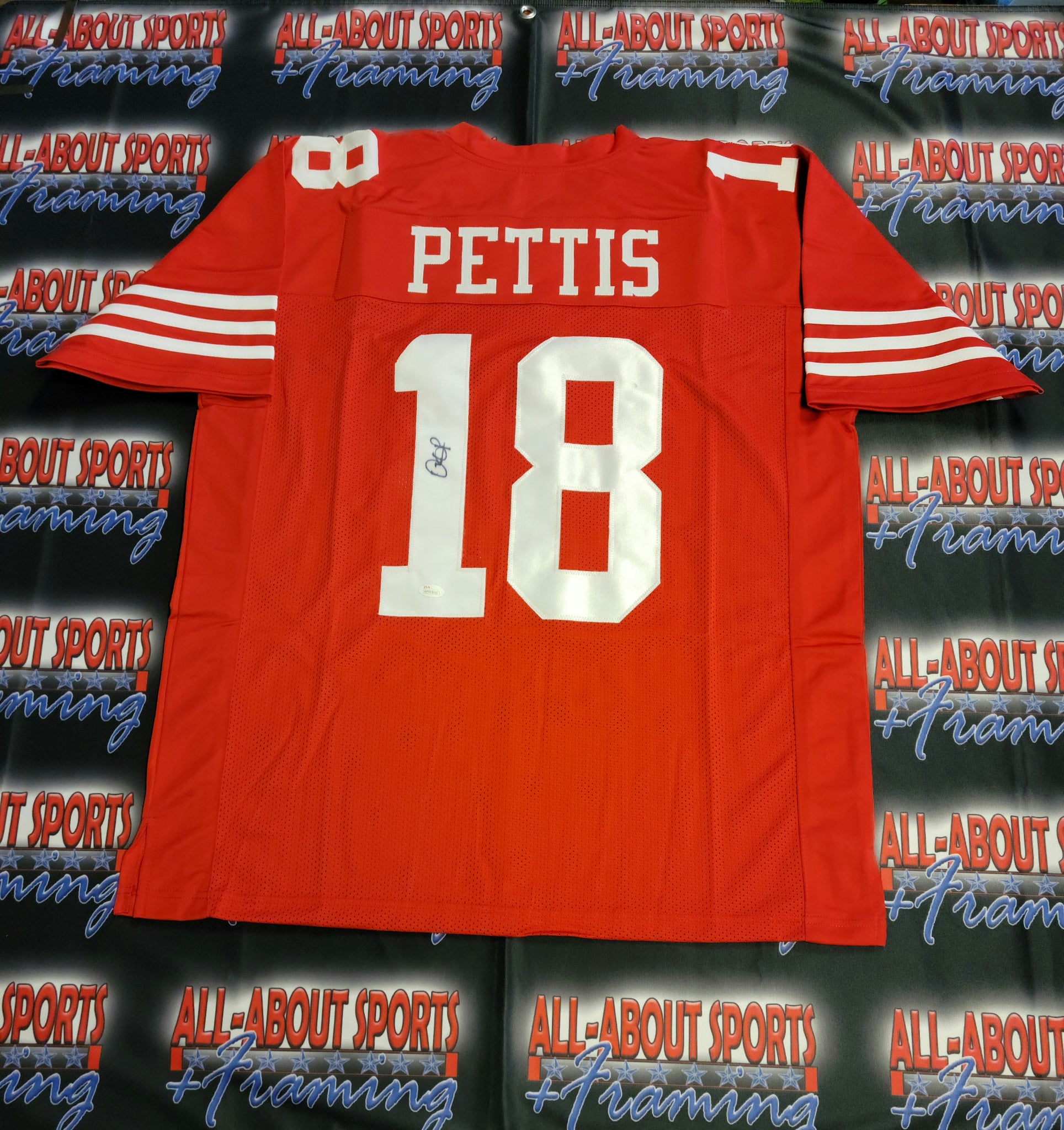 Dante Pettis Authentic Signed Pro Style Jersey Autographed JSA-