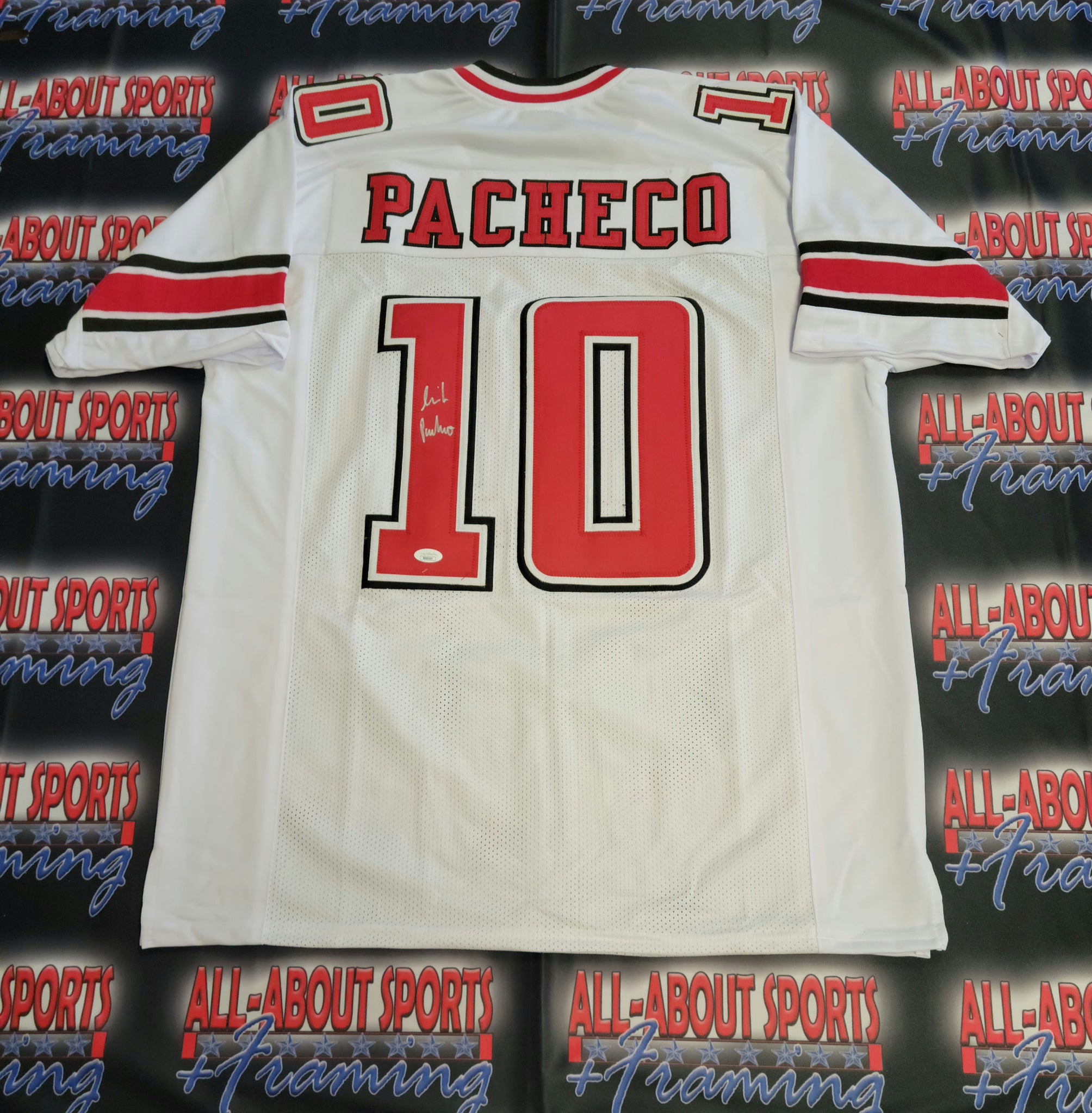 Isiah Pacheco Authentic Signed Pro Style Jersey Autographed JSA