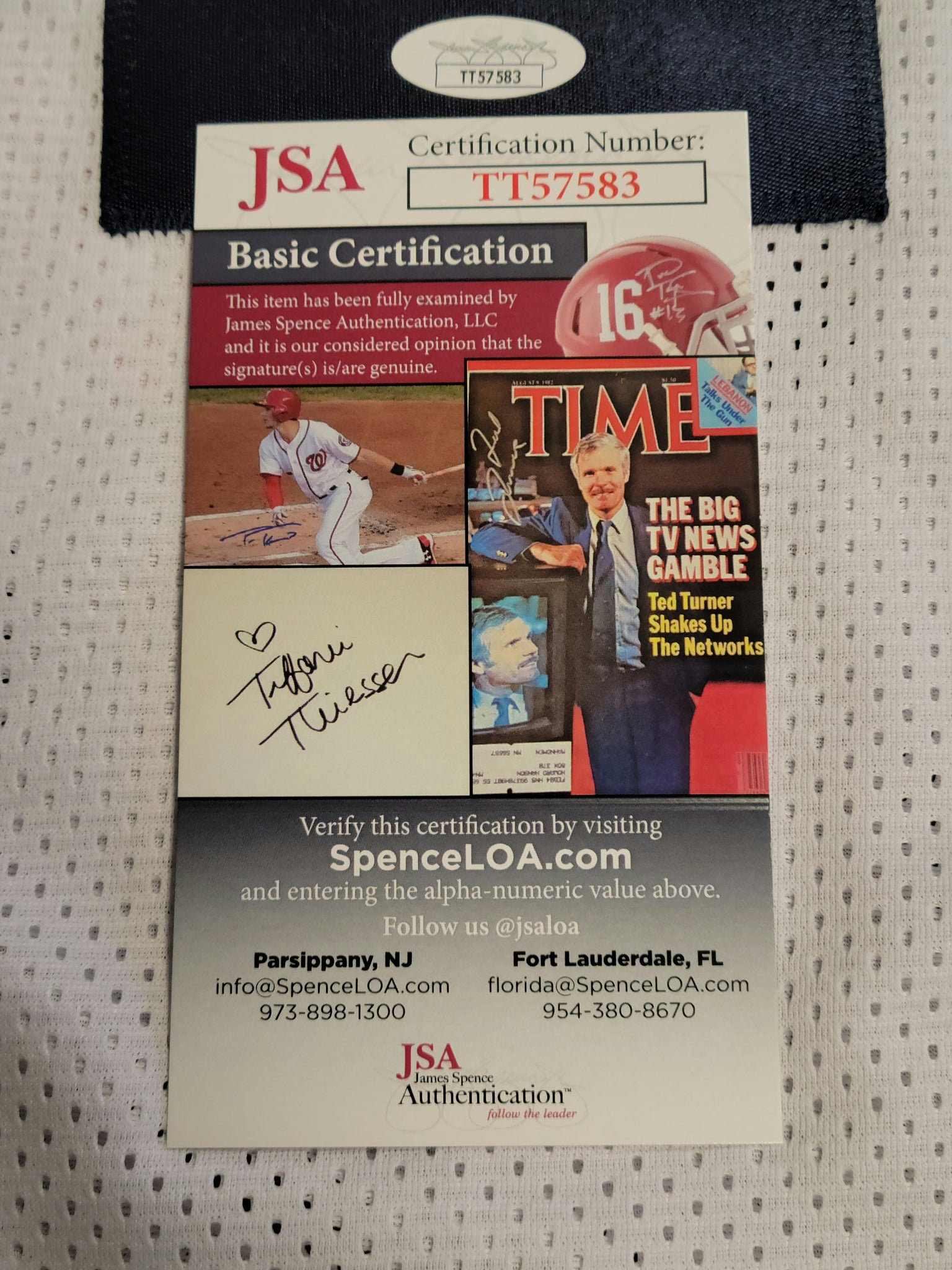 Jesse Luketa Authentic Signed Pro Style Jersey Autographed JSA-