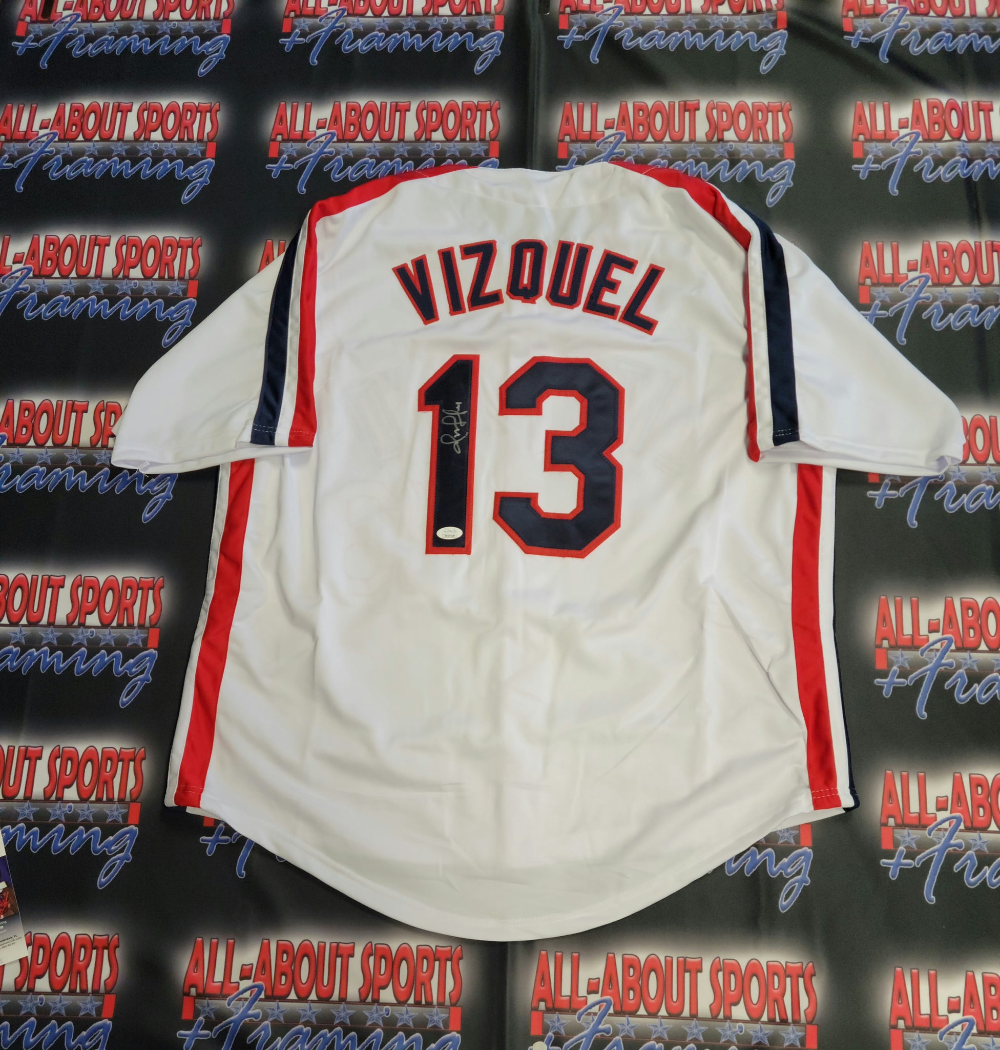 Omar Vizquel Authentic Signed Pro Style Jersey Autographed JSA-