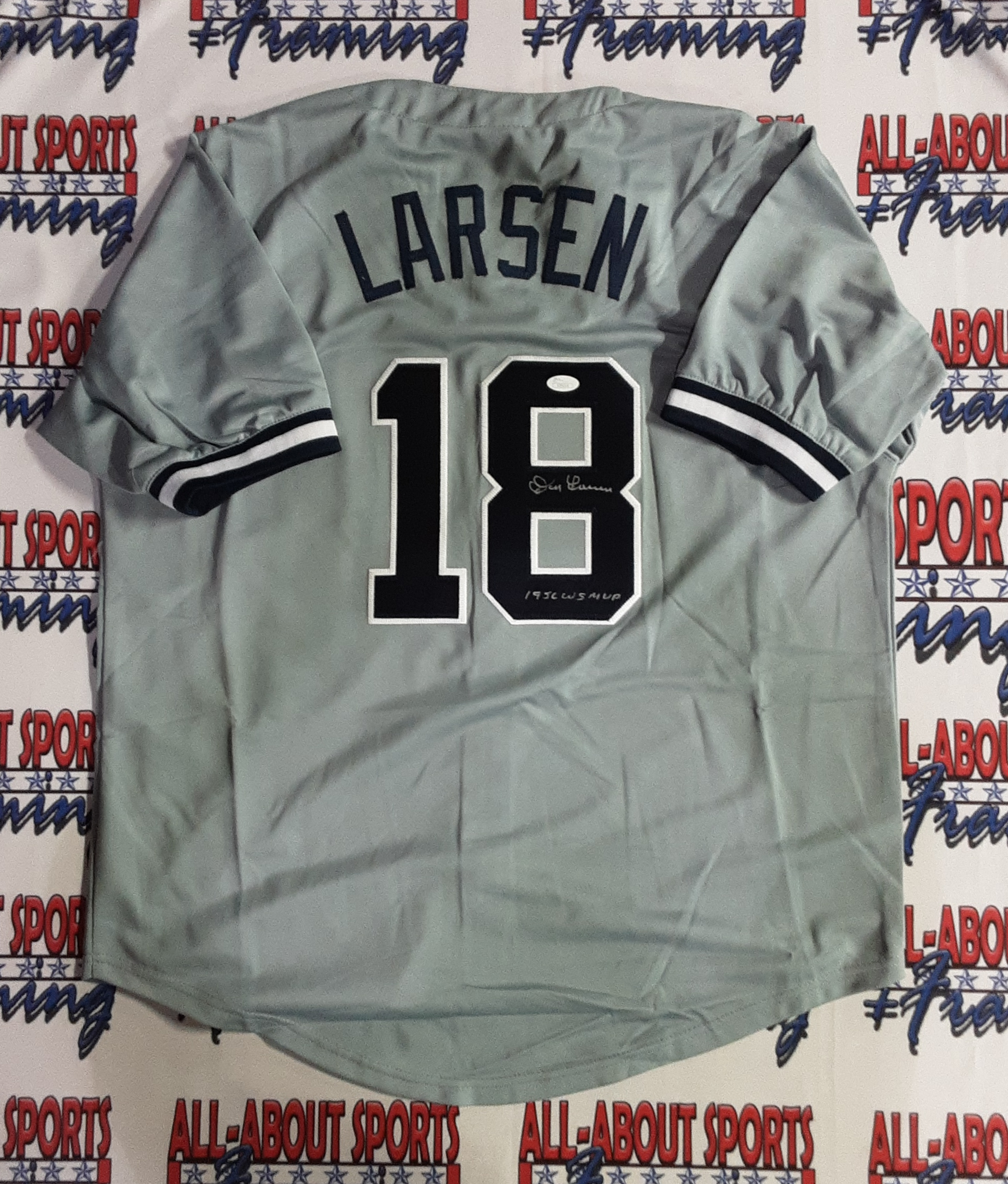 Don Larsen Authentic Signed Pro Style Jersey Autographed with Inscription JSA
