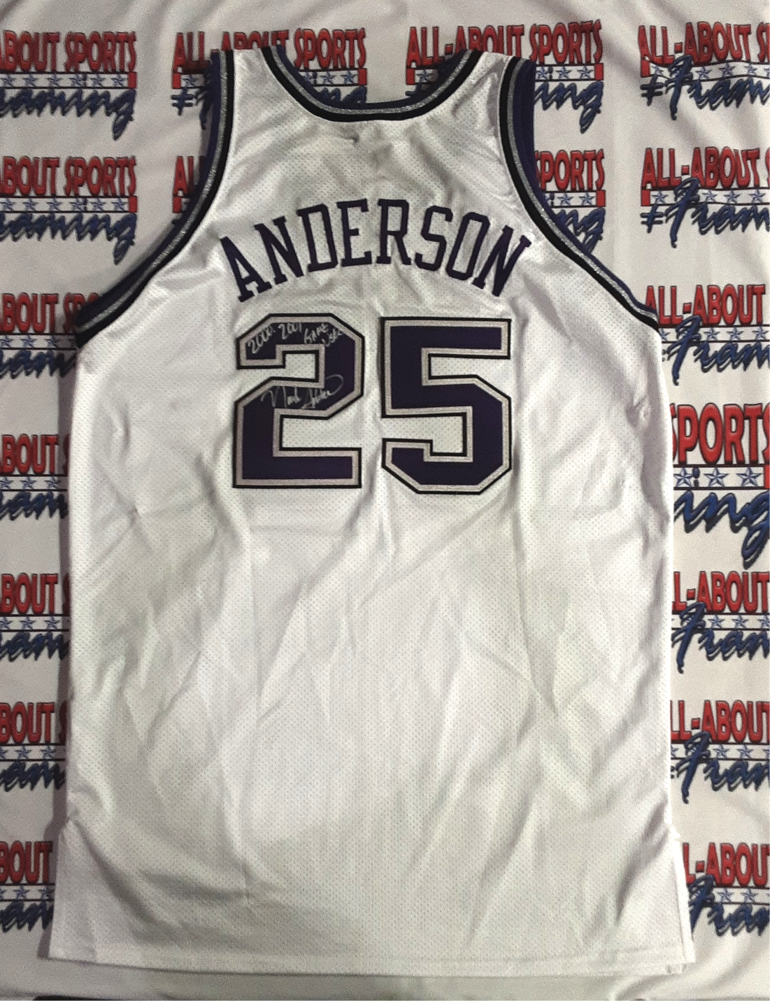 Nick Anderson Game Used Authentic Signed Pro Style Jersey with Inscription Autographed JSA-