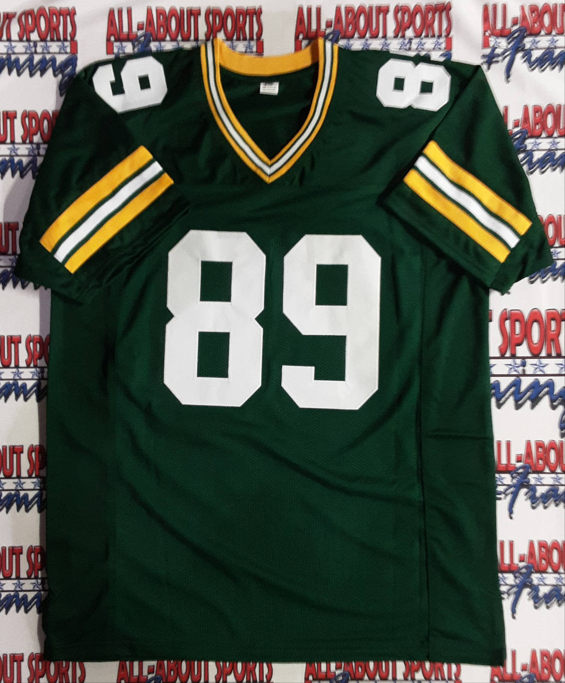 Davante Adams Signed Pro-Style Football Jersey Throwback (Beckett