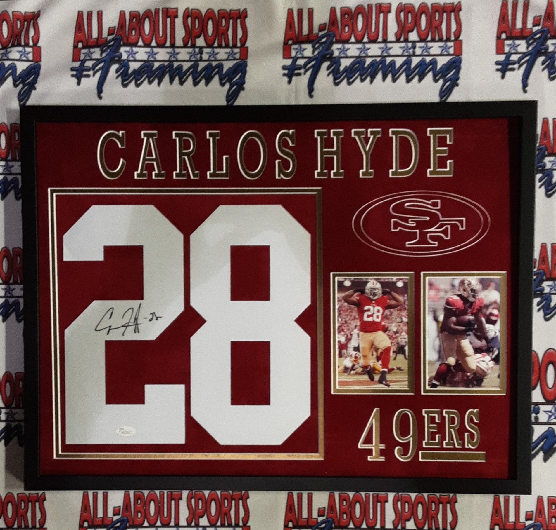 Carlos hyde authentic sales jersey